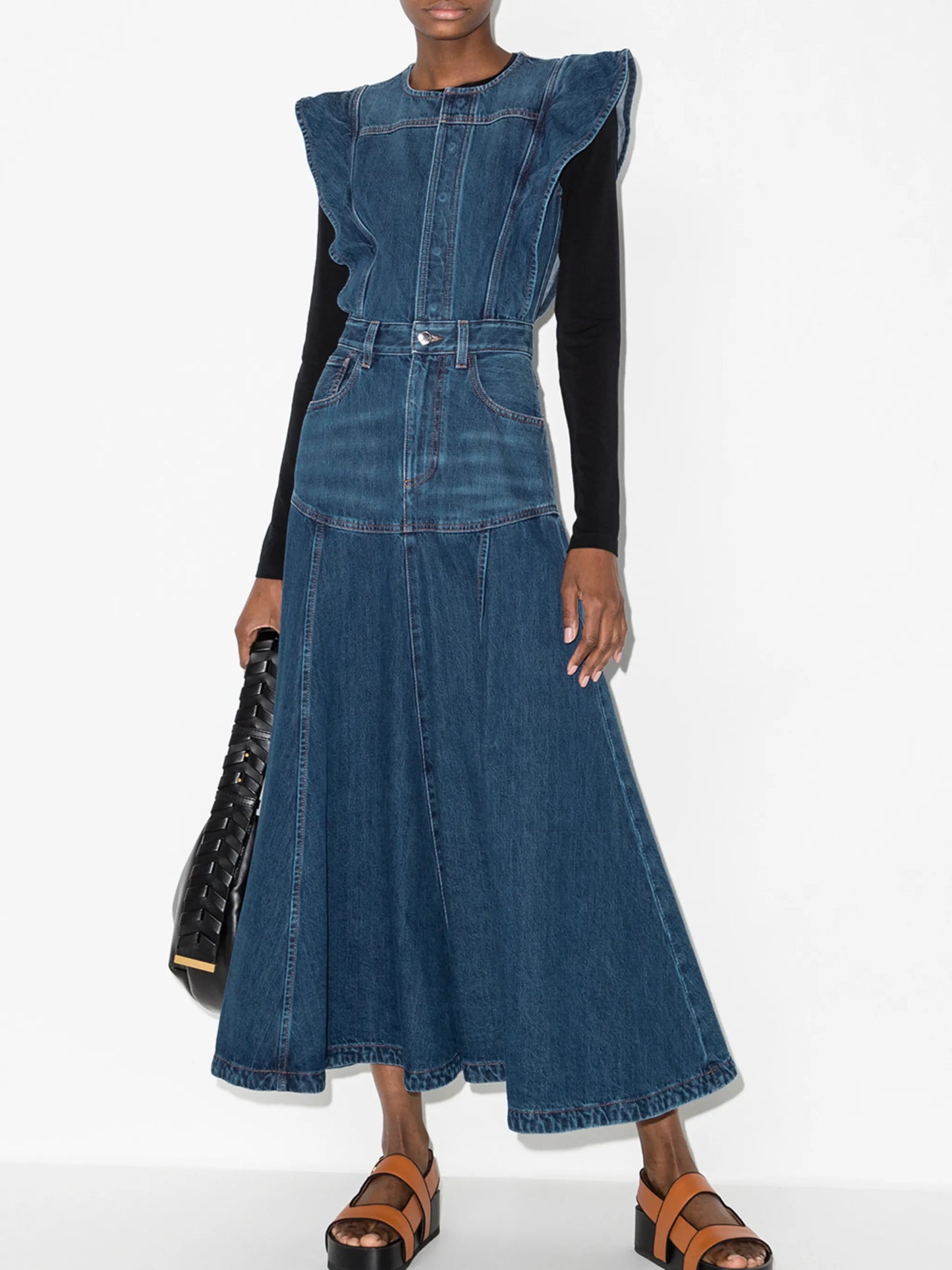 organic cotton flared dress