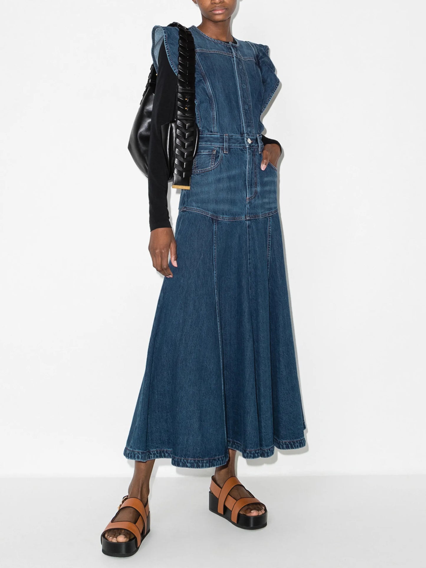 organic cotton flared dress