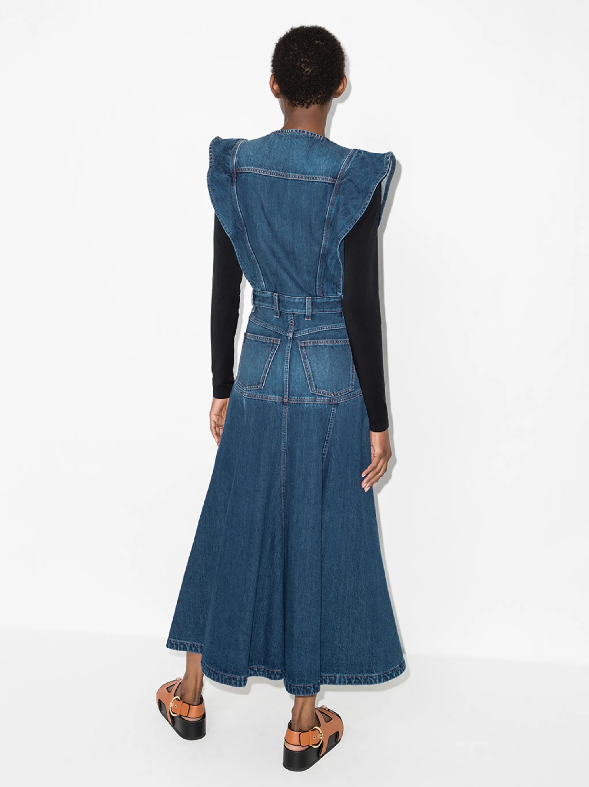 organic cotton flared dress