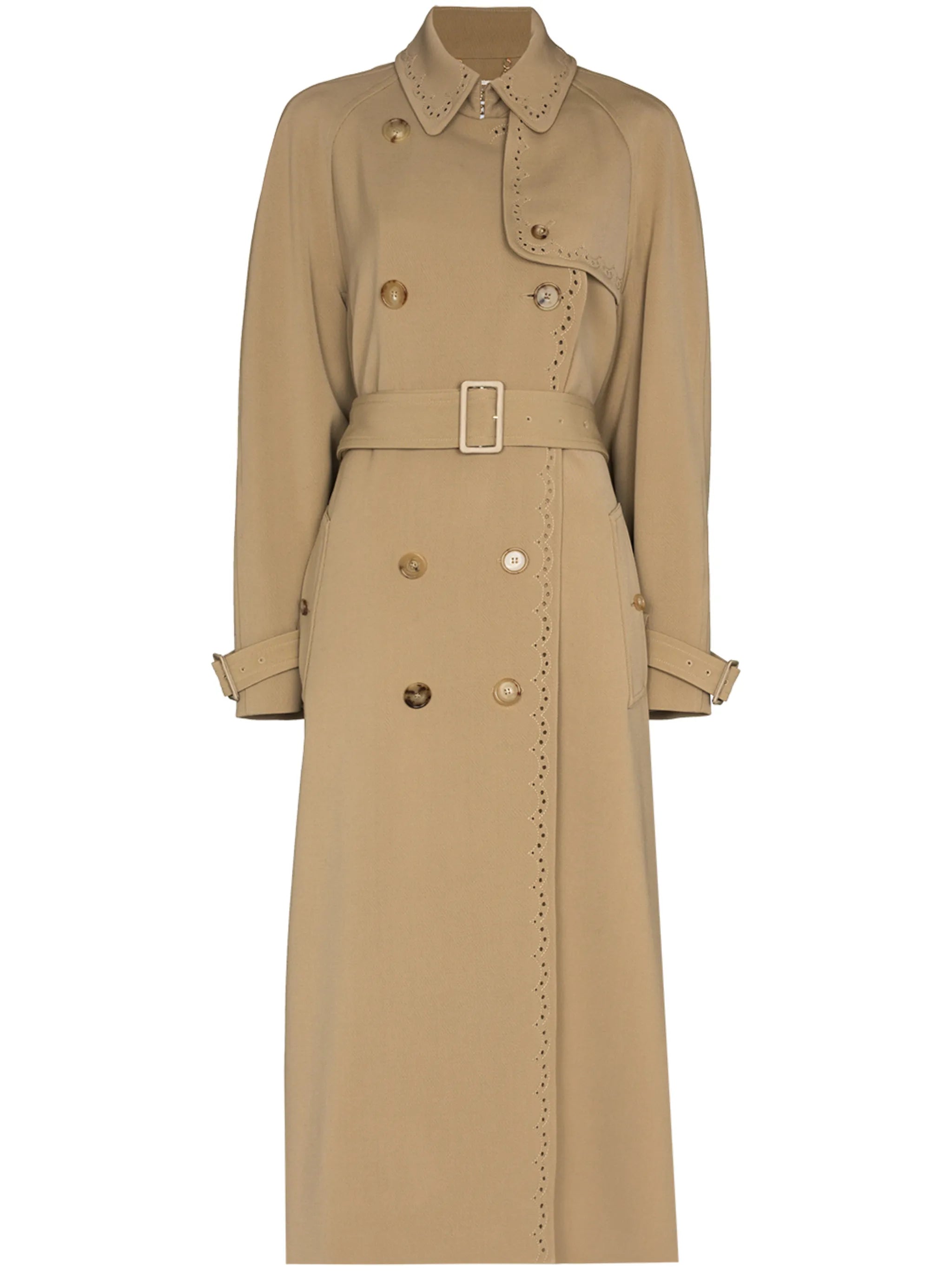 broderie anglaise trench coat