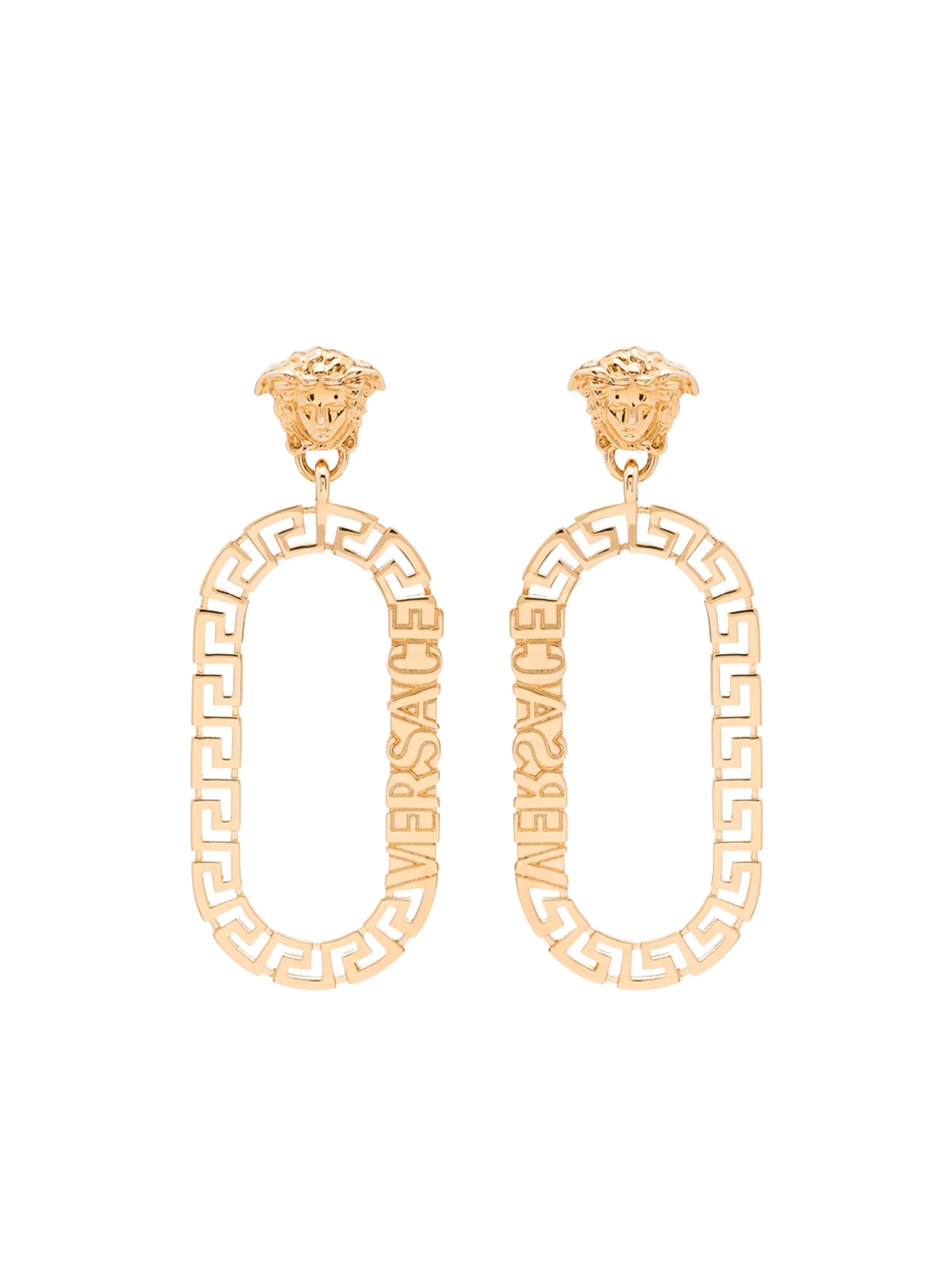 Medusa drop earrings