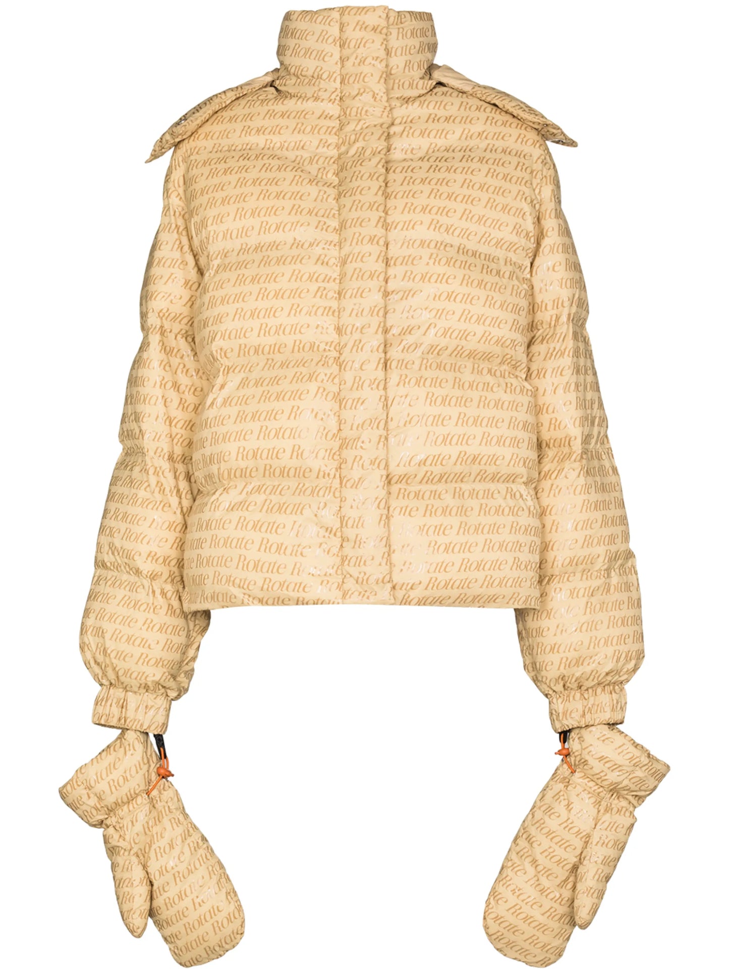 Tina logo-print puffer jacket