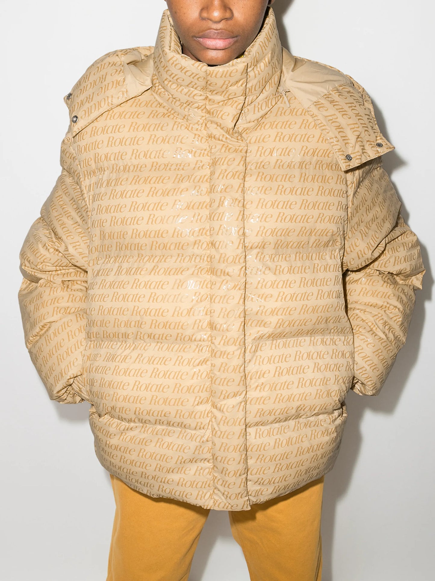 Tina logo-print puffer jacket