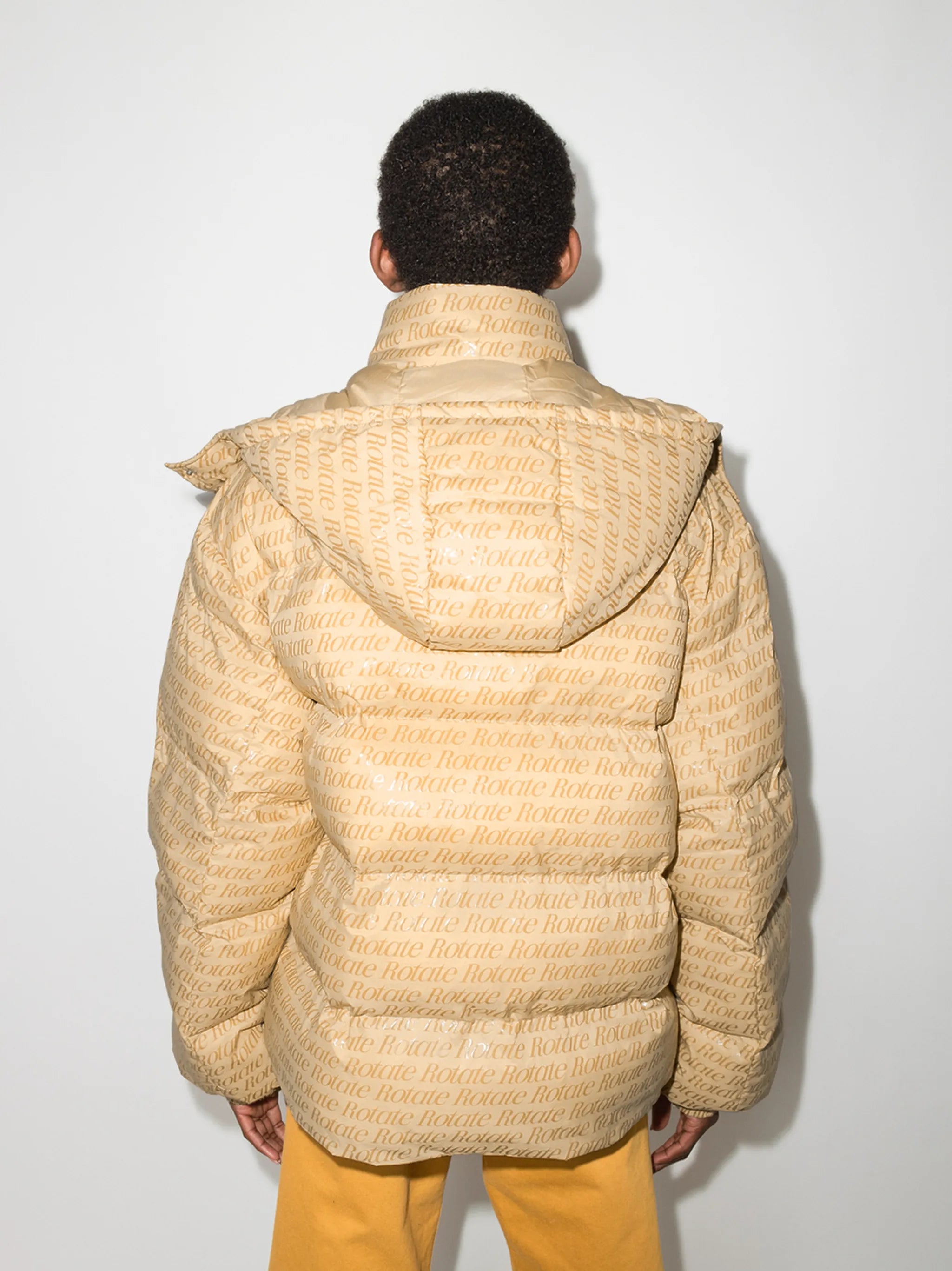 Tina logo-print puffer jacket