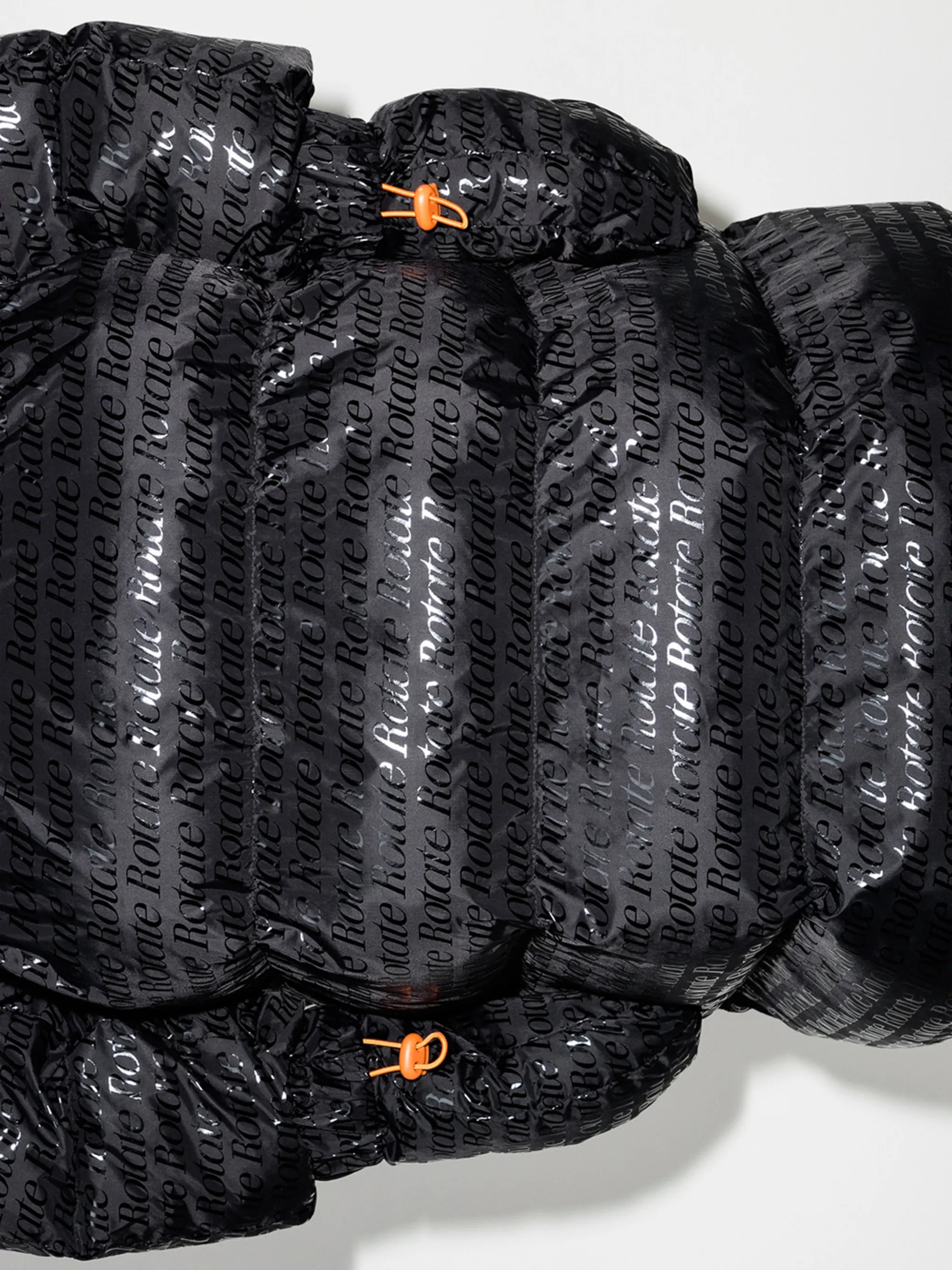 Tina logo-print puffer coat