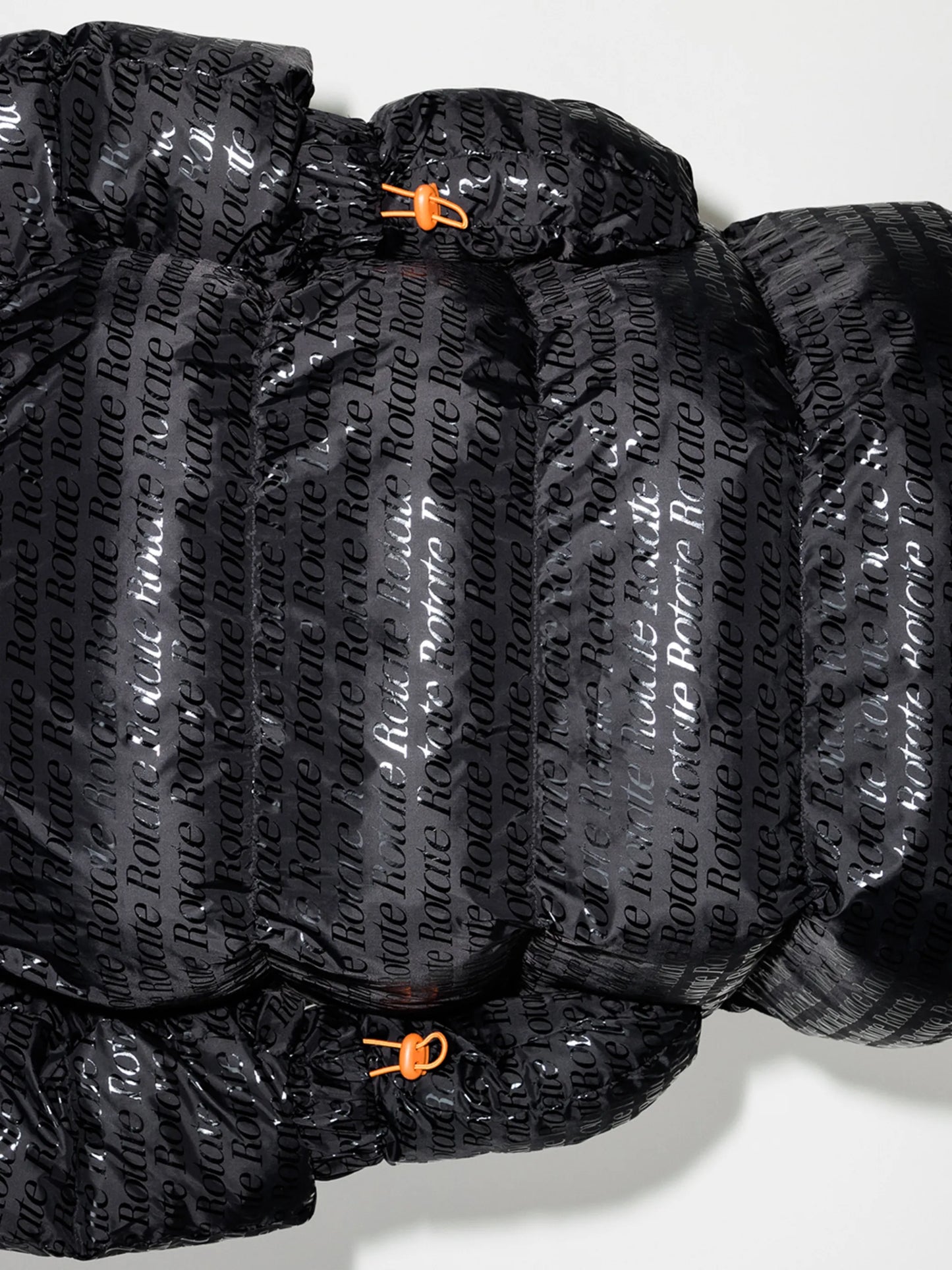 Tina logo-print puffer coat