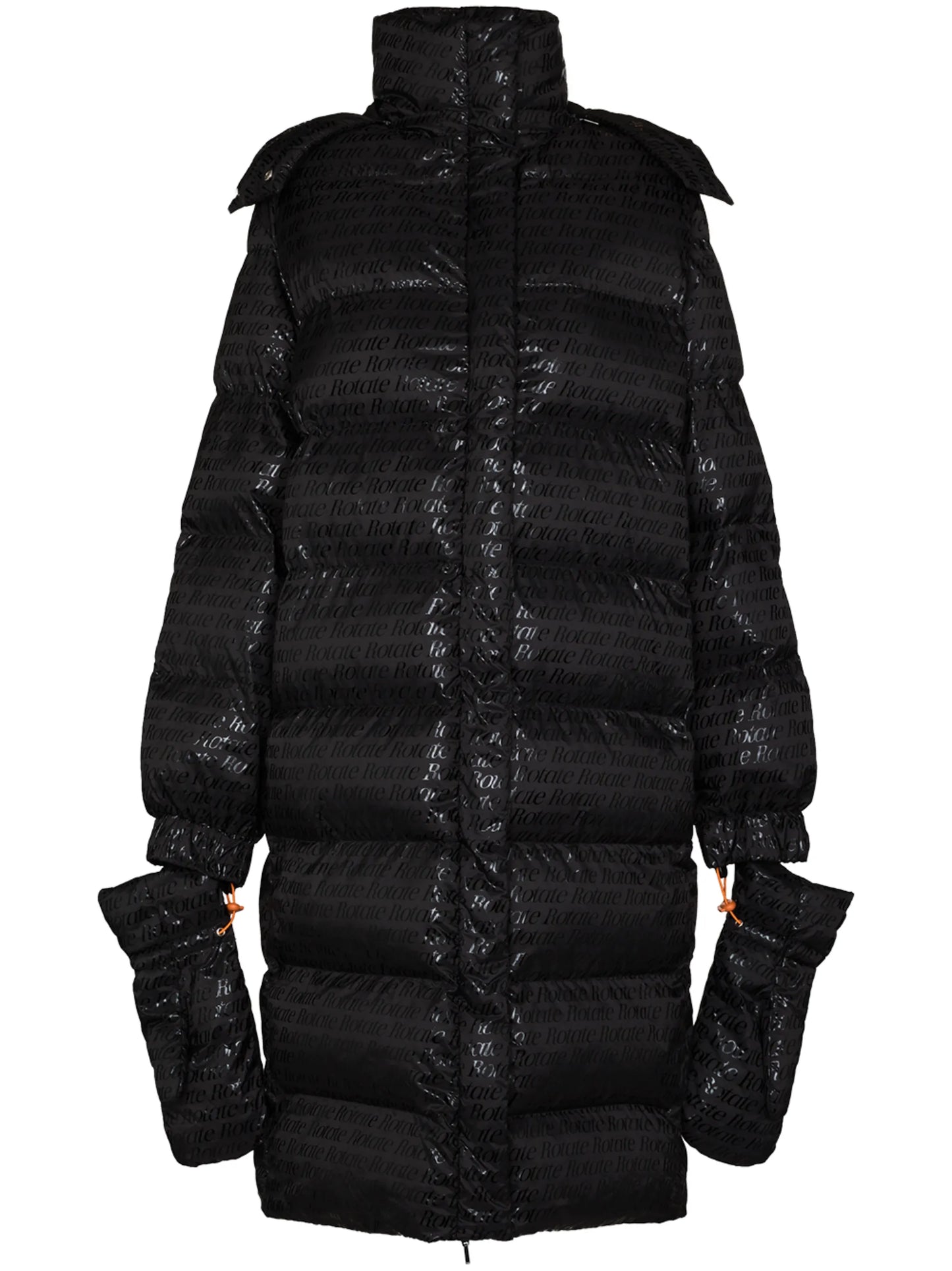 Tina logo-print puffer coat