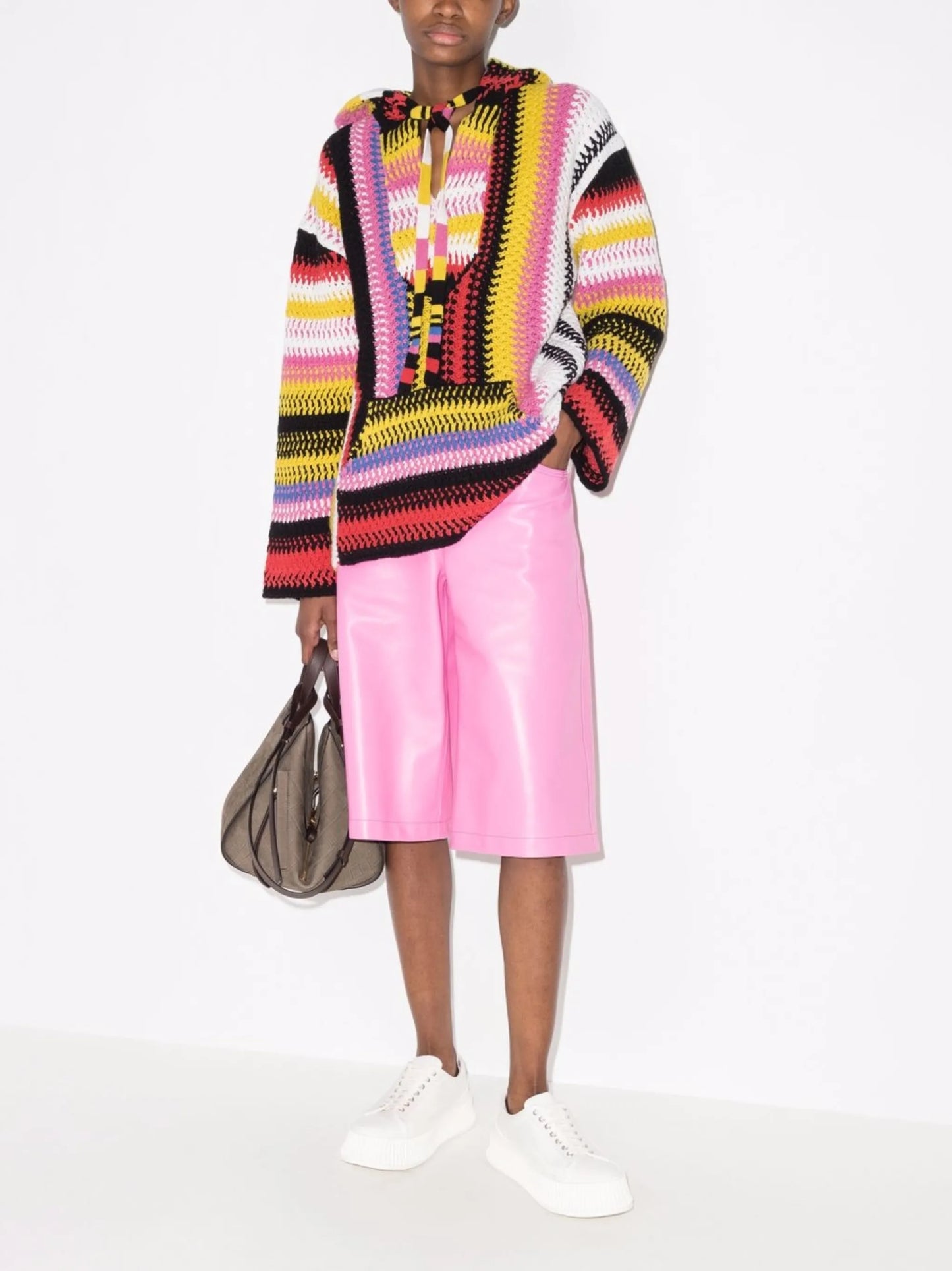 cashmere-wool blend hooded top