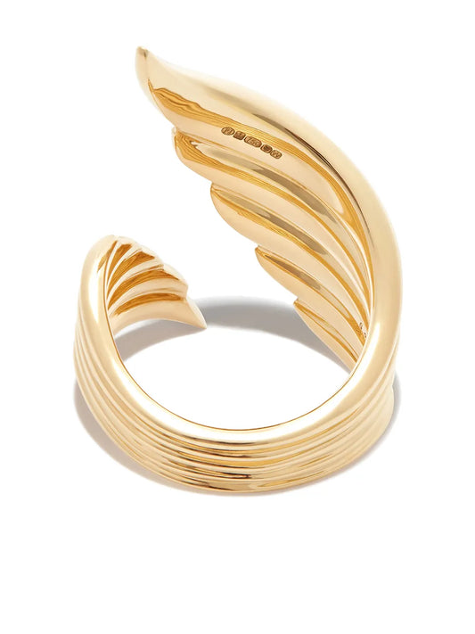 18kt yellow gold Flicker Open ring