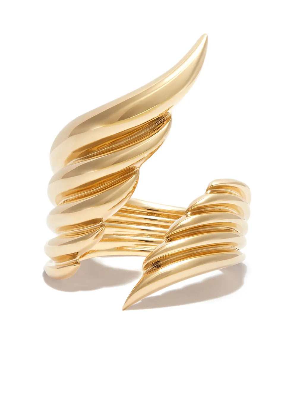 18kt yellow gold Flicker Open ring