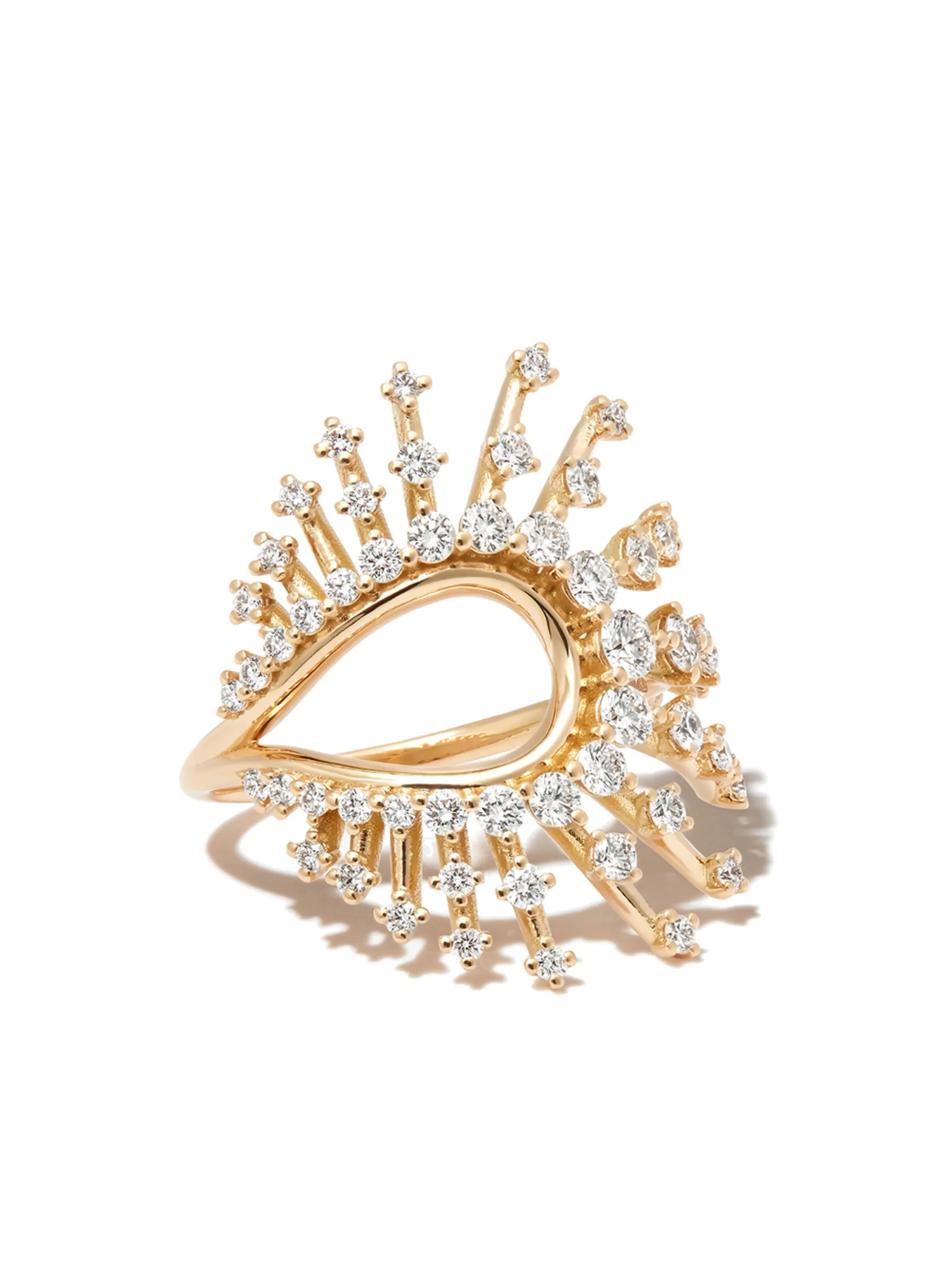 18kt yellow gold Clarity diamond ring