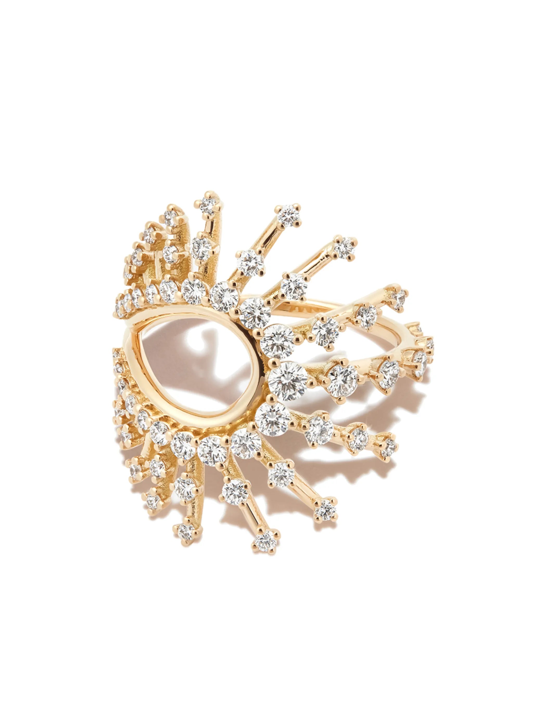 18kt yellow gold Clarity diamond ring