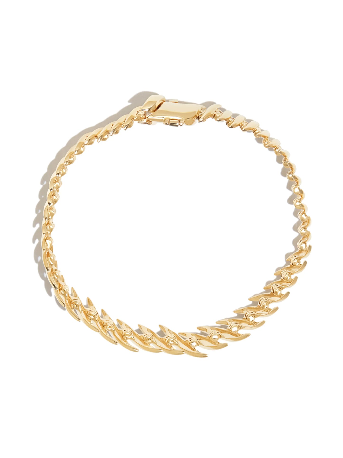 FJORGE 18CT YG FLAME SML BNGL BRCLT