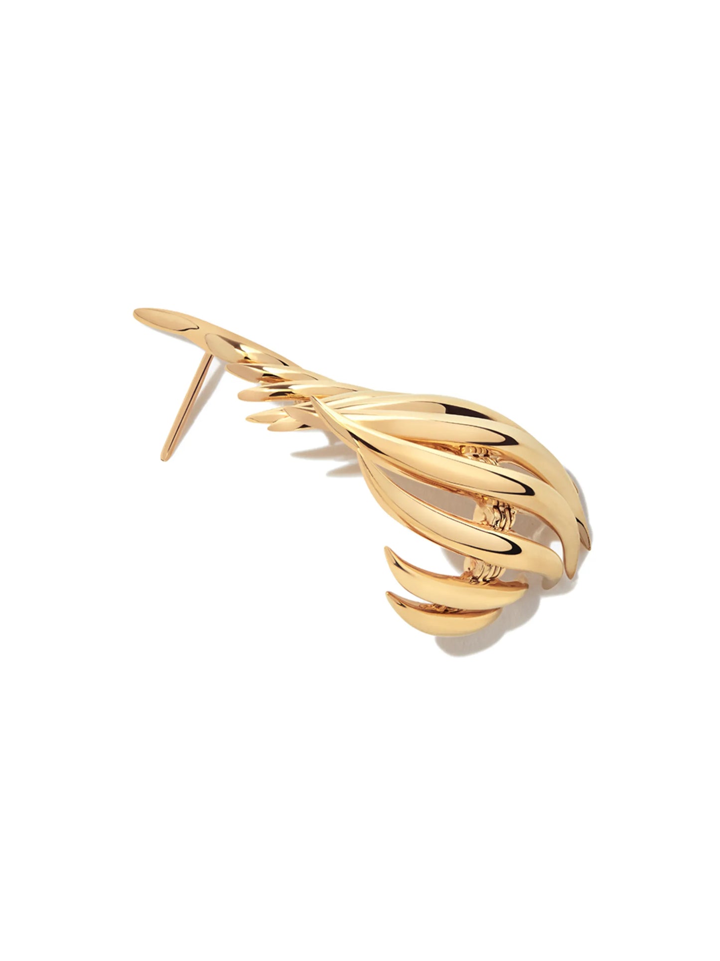 18kt yellow gold Flame drop earrings