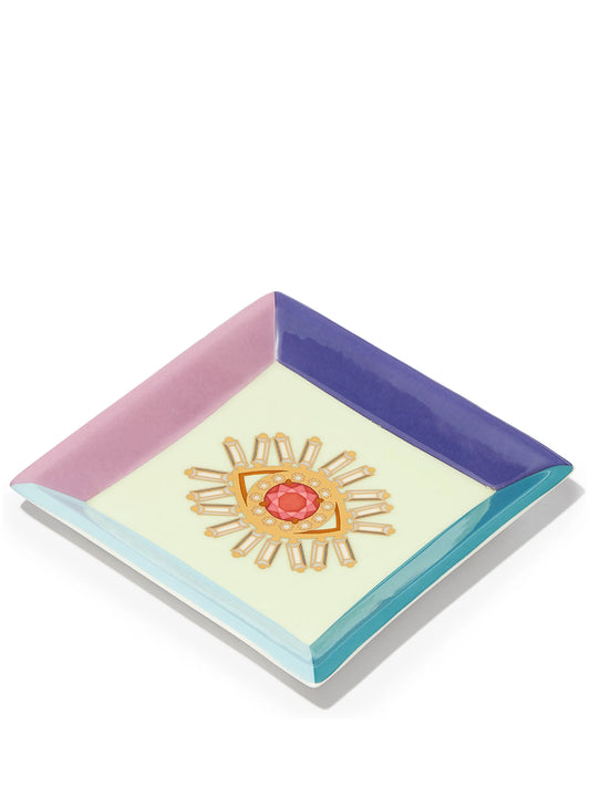 graphic-print jewellery tray