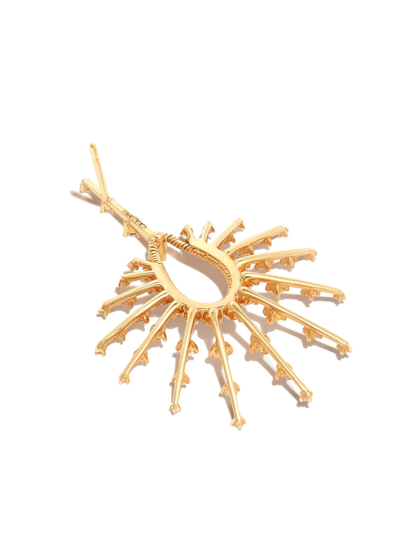 18kt yellow gold Brilliant Clarity diamond drop earrings