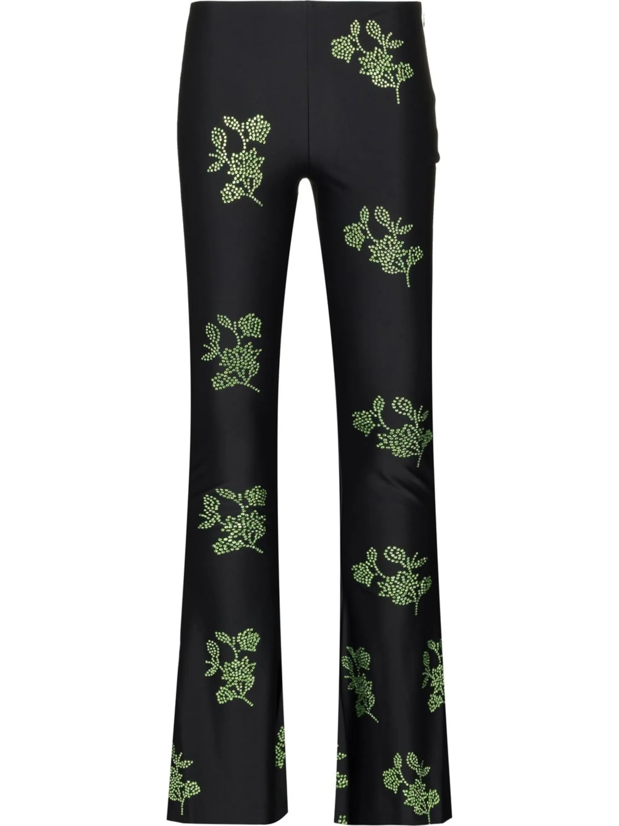 crystal-embellished flared trousers