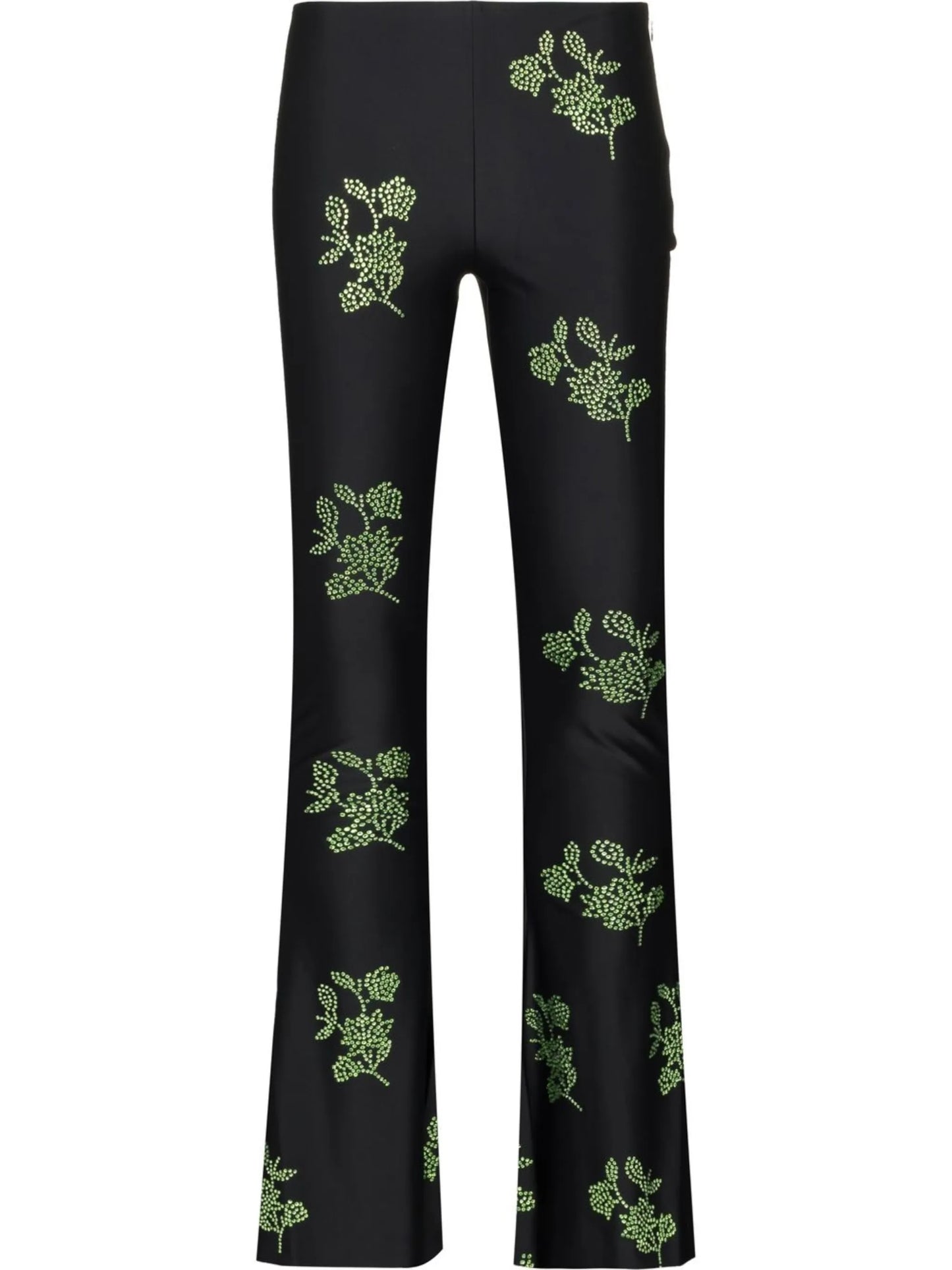 crystal-embellished flared trousers