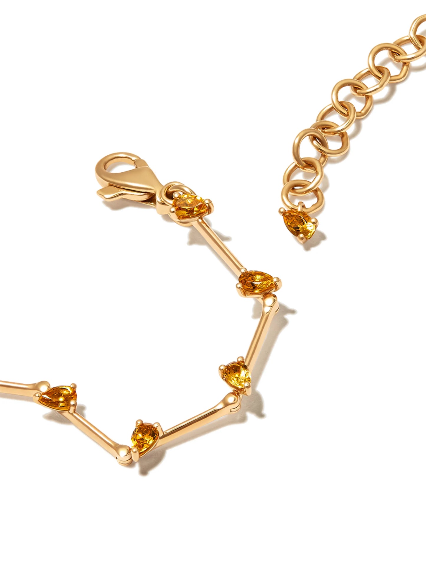 18kt yellow gold Flicker citrine necklace