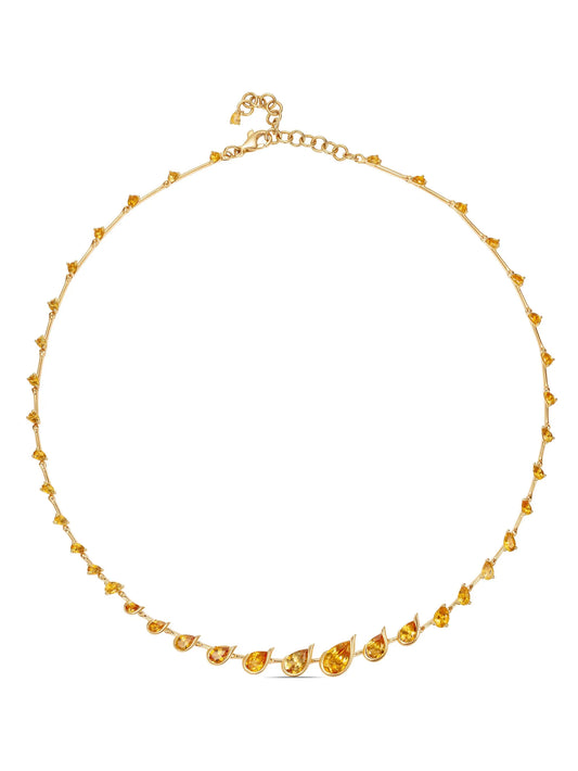 18kt yellow gold Flicker citrine necklace