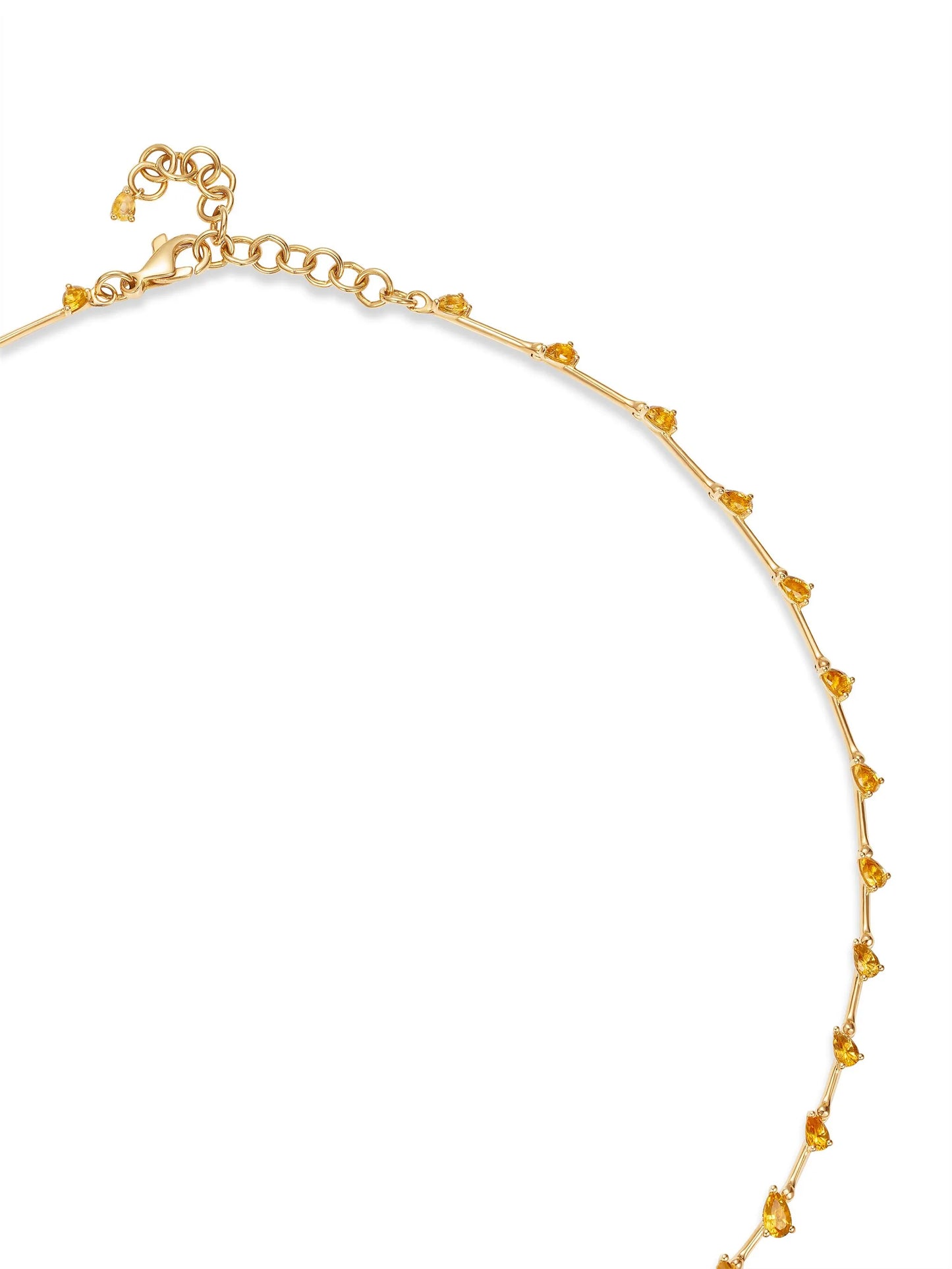 18kt yellow gold Flicker citrine necklace
