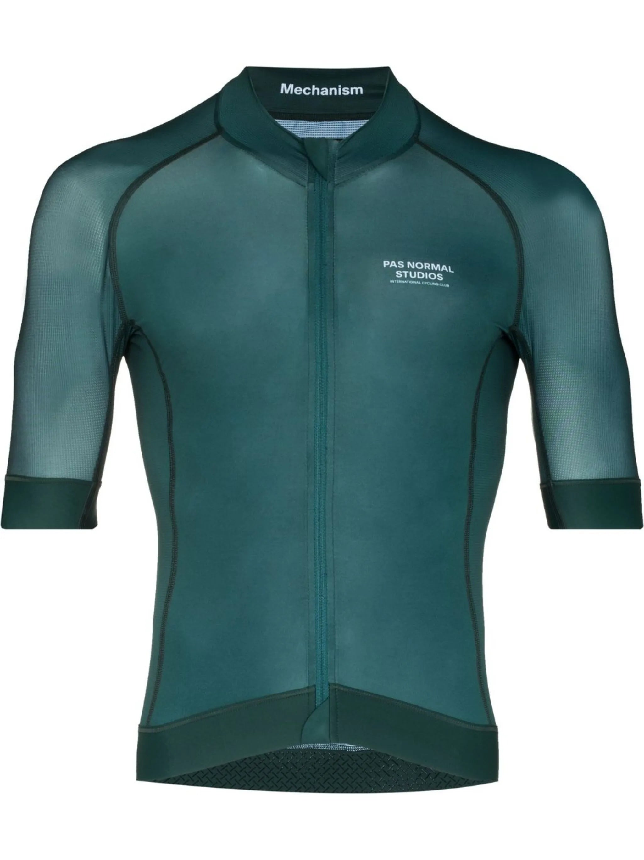 Mechanism logo-print cycling jersey