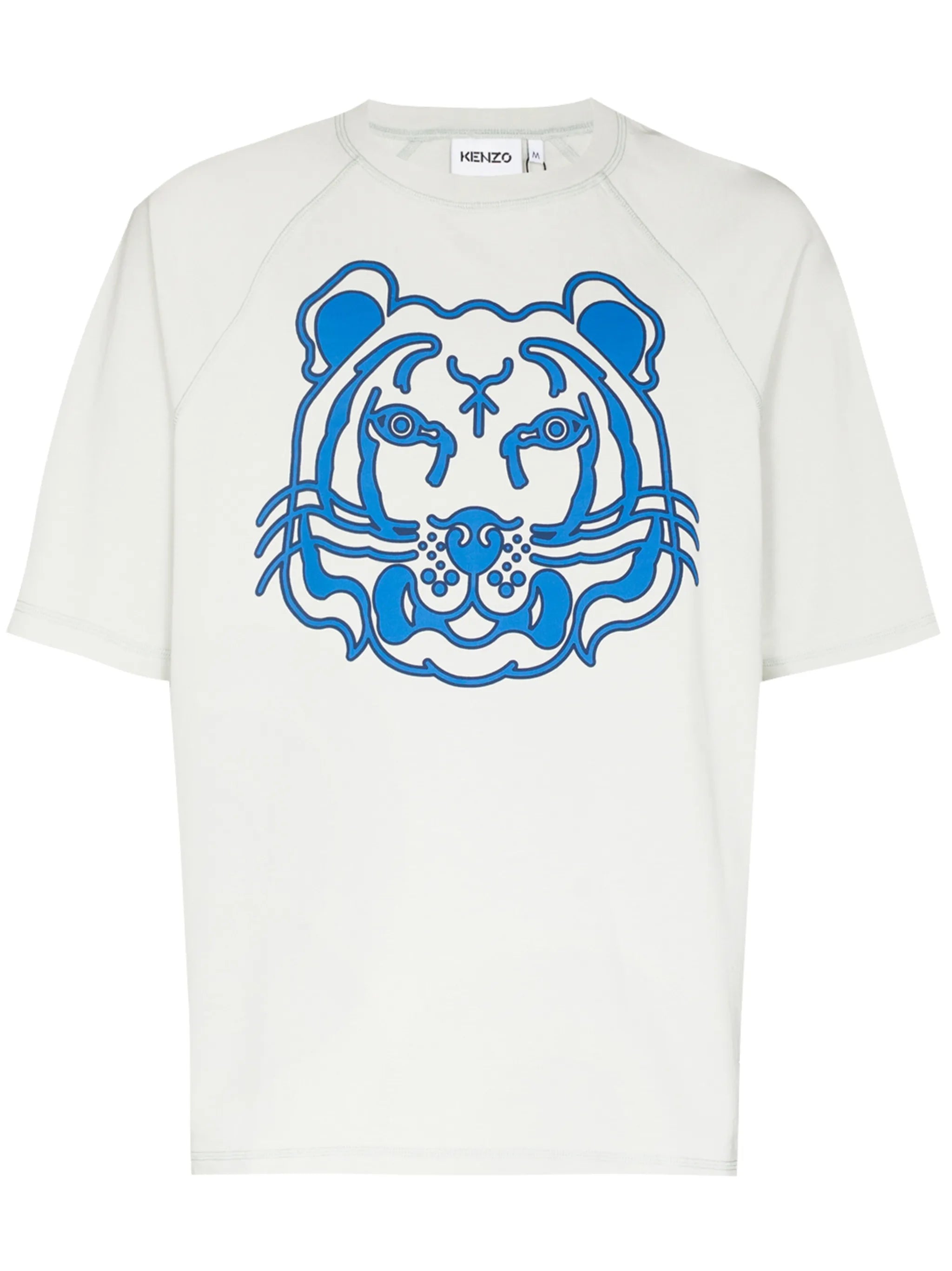 Tiger-print raglan-sleeve T-shirt
