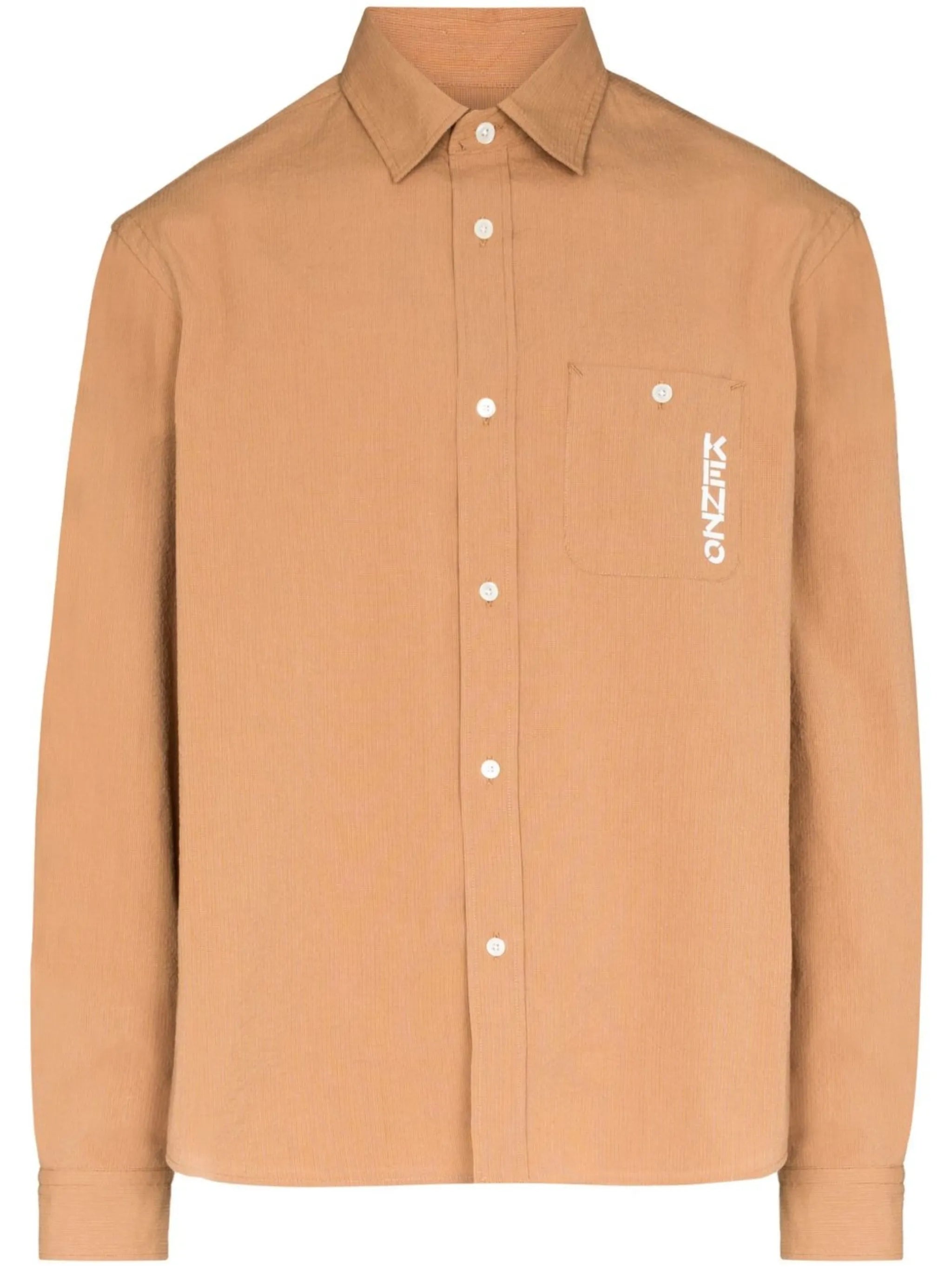 logo-print long-sleeve shirt