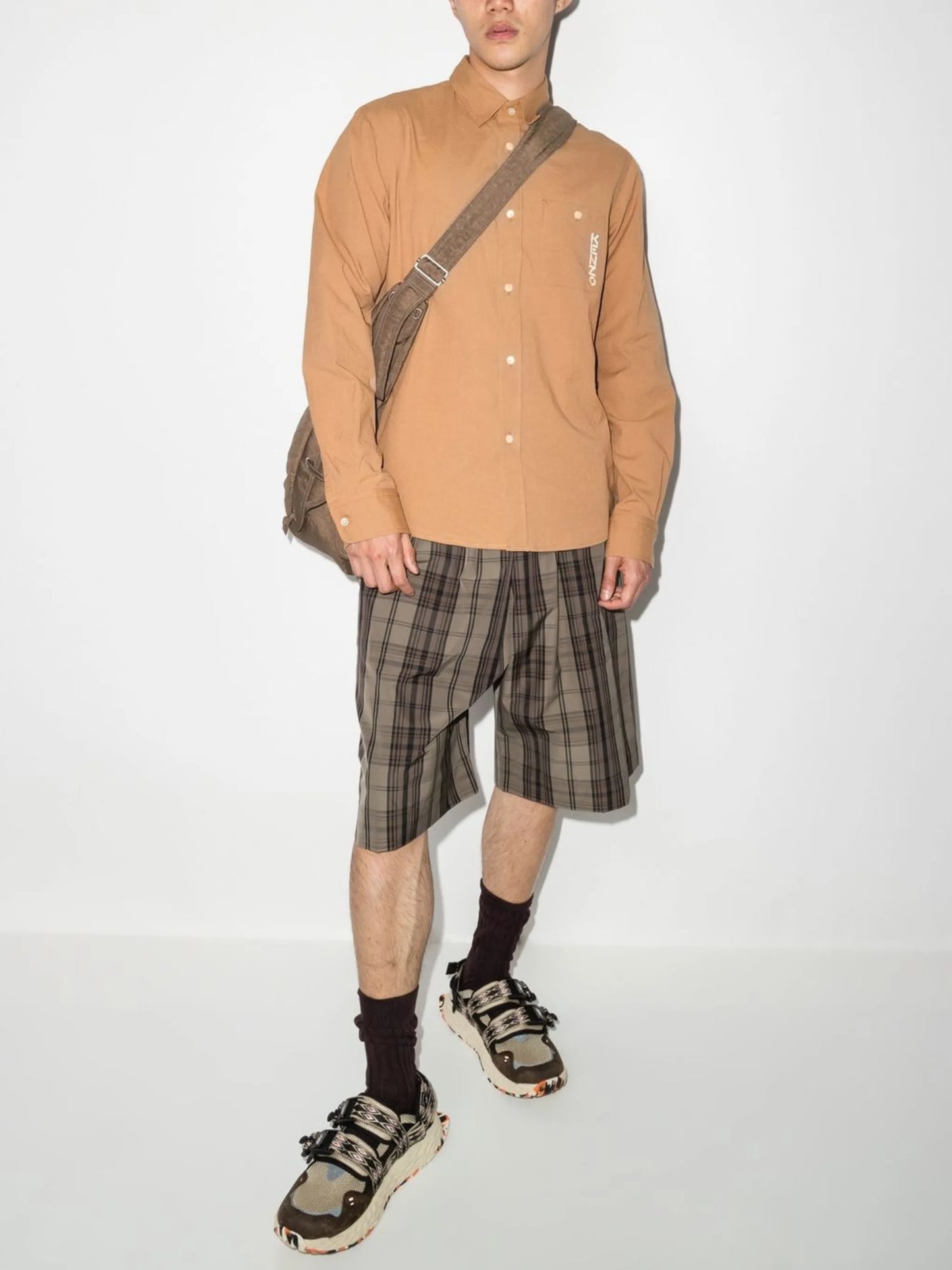 logo-print long-sleeve shirt
