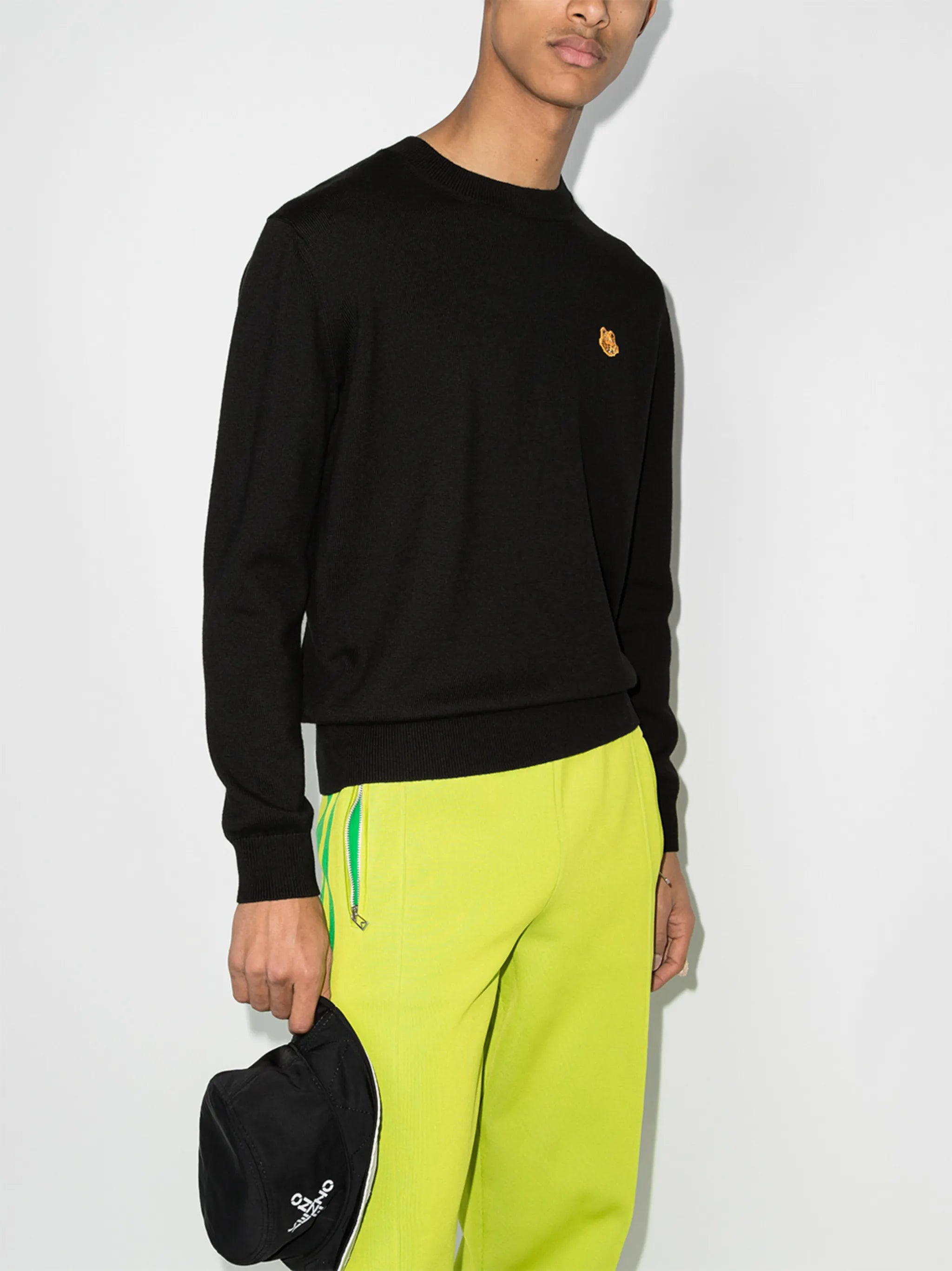 Tiger logo-patch jumper