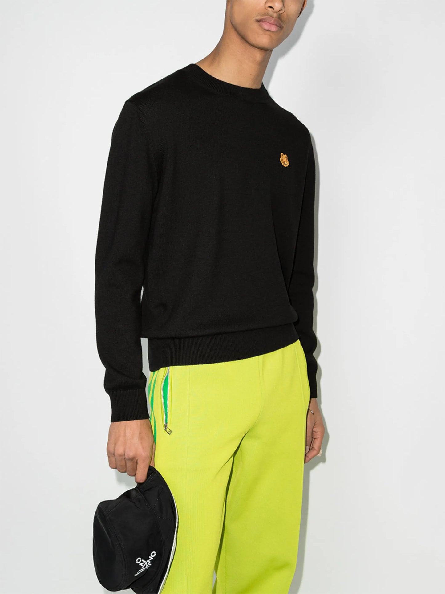 Tiger logo-patch jumper