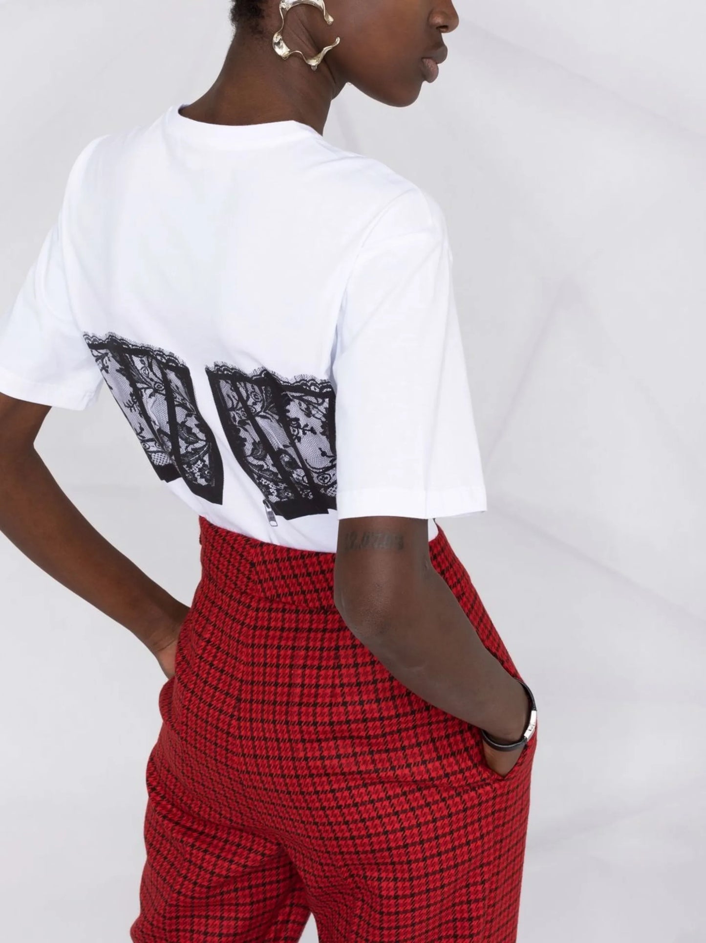 lace corset T-shirt