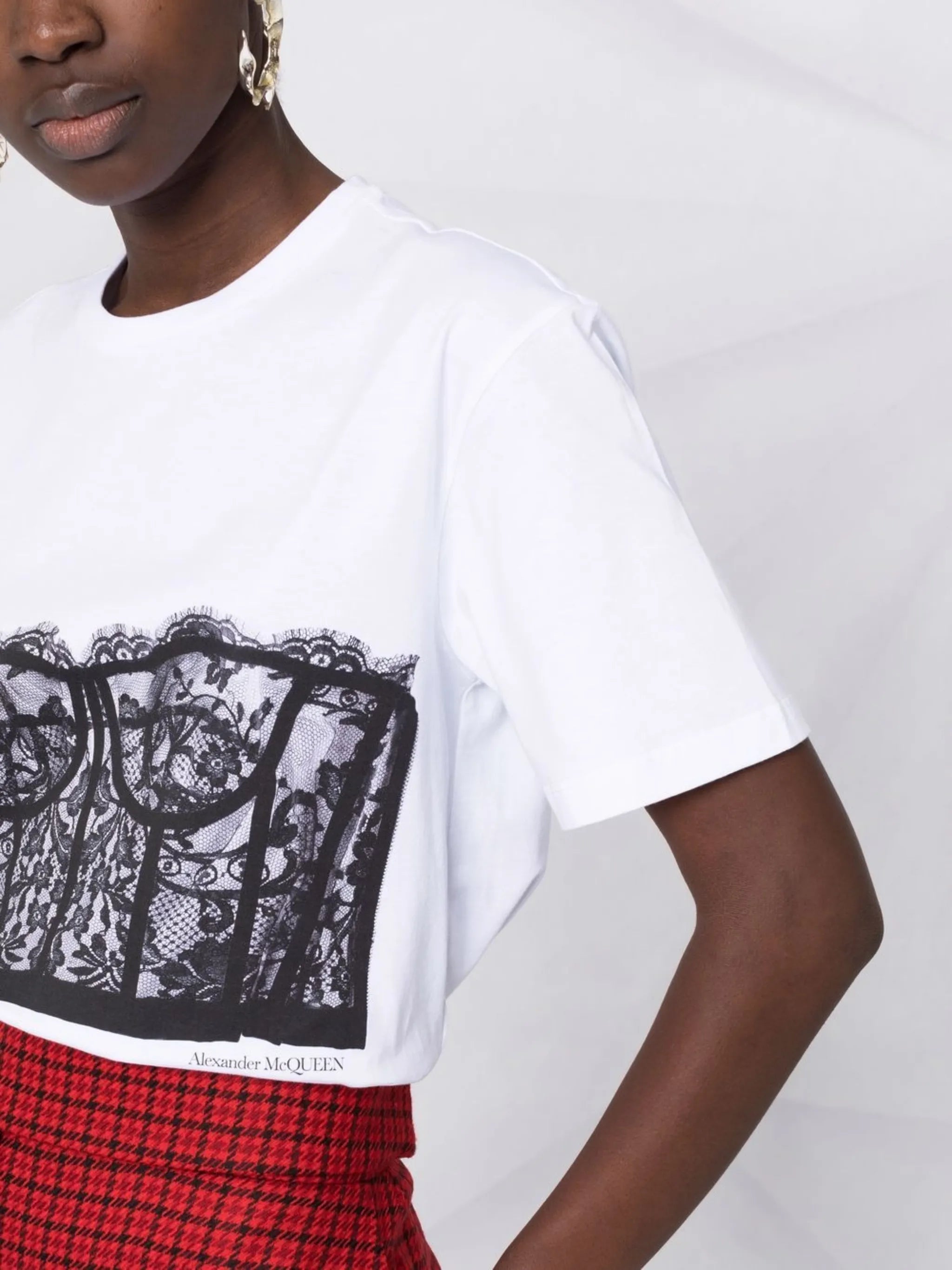 lace corset T-shirt