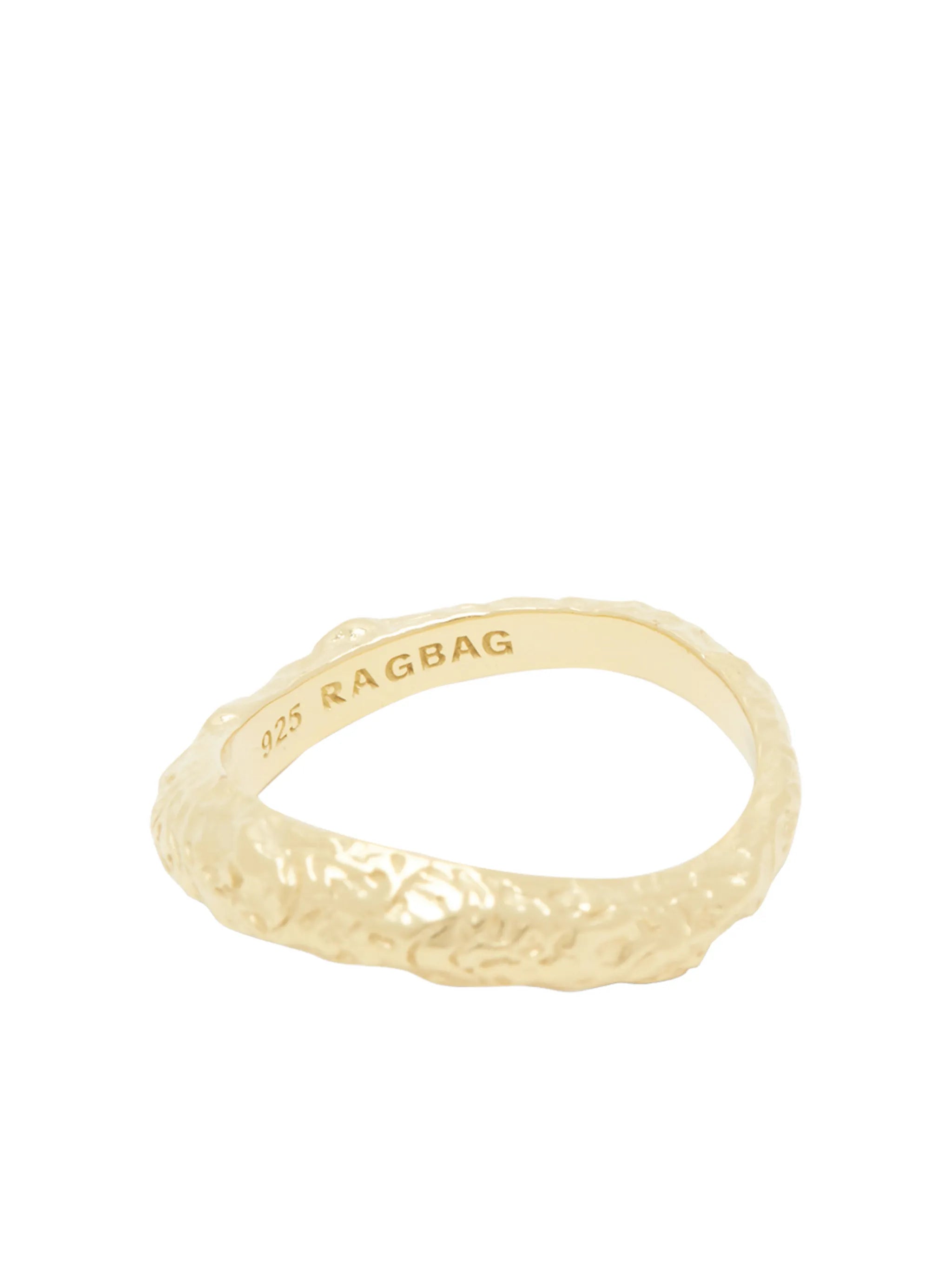 hammered sterling-silver ring