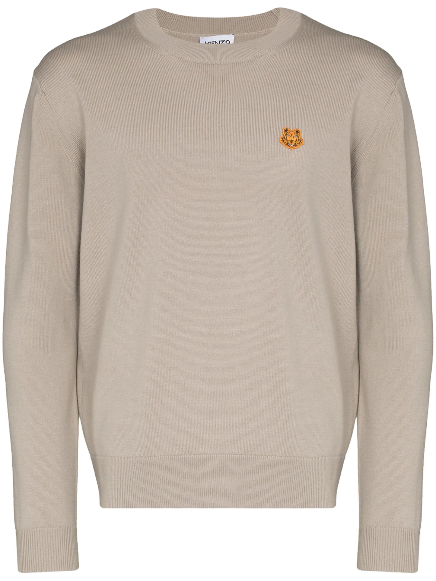 tiger crest crew neck jumper