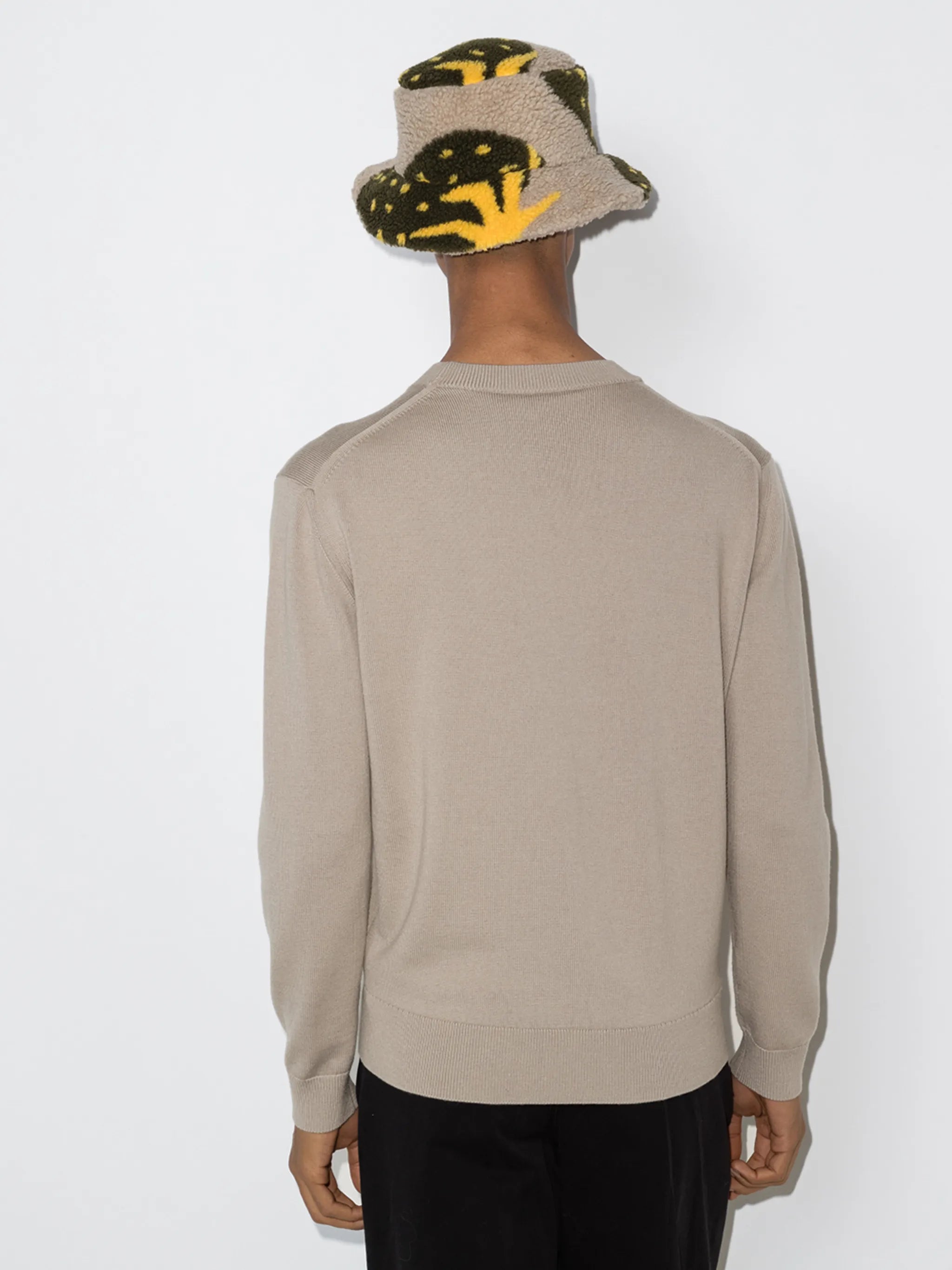 tiger crest crew neck jumper