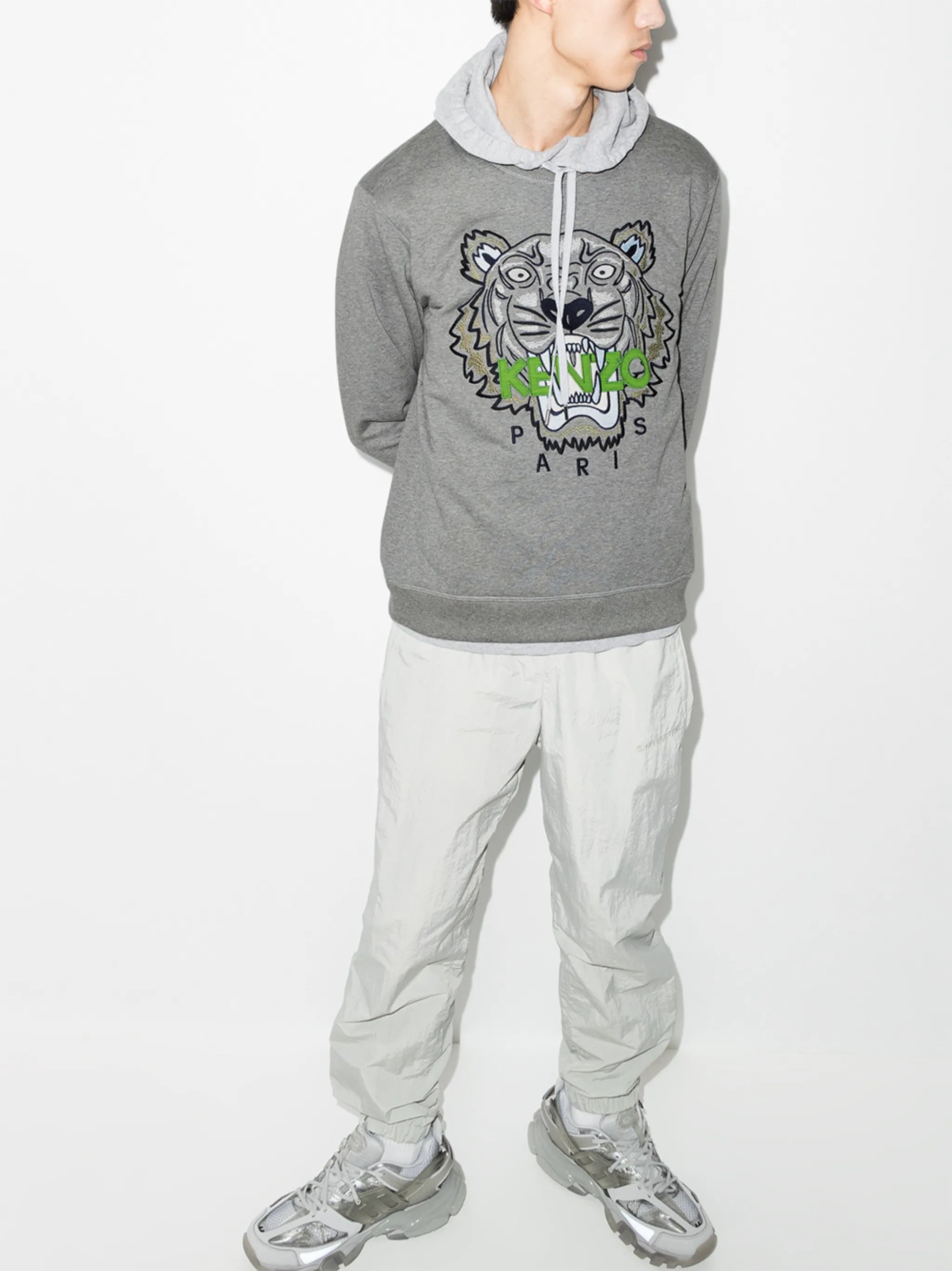 Tiger embroidered-logo sweatshirt
