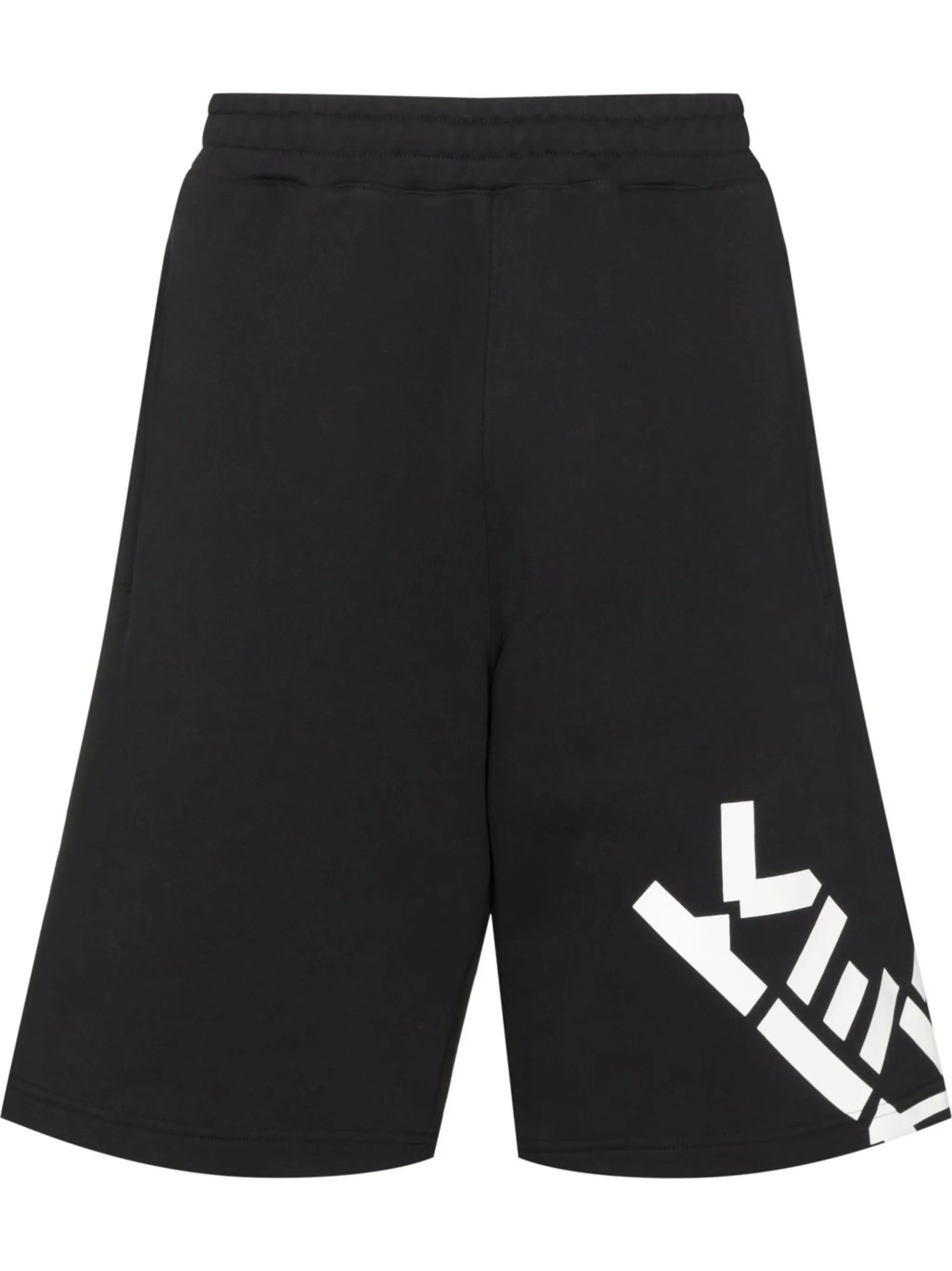 logo-print track shorts