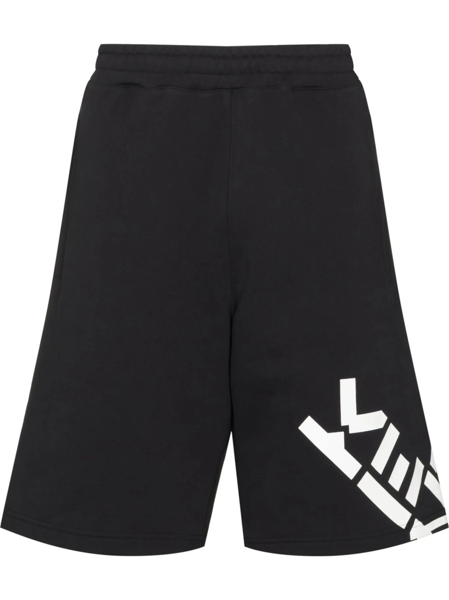 logo-print track shorts