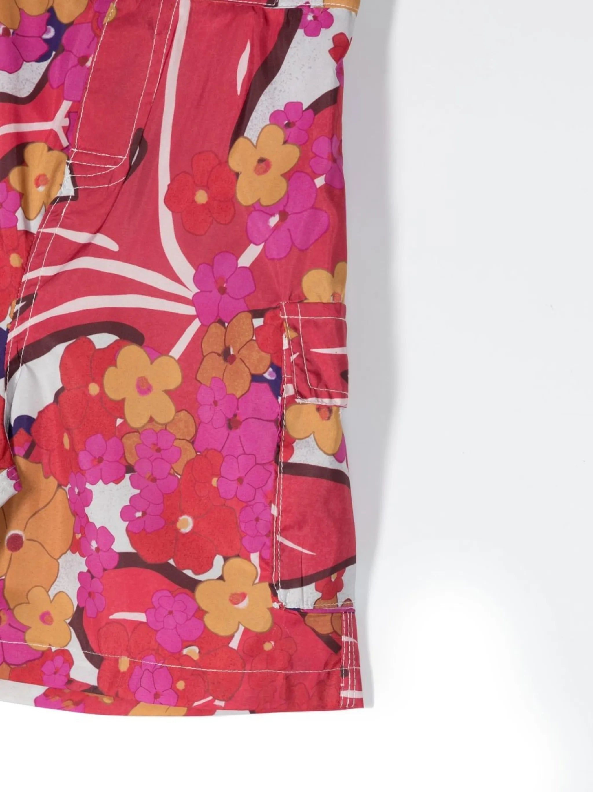 floral-print swimming shorts