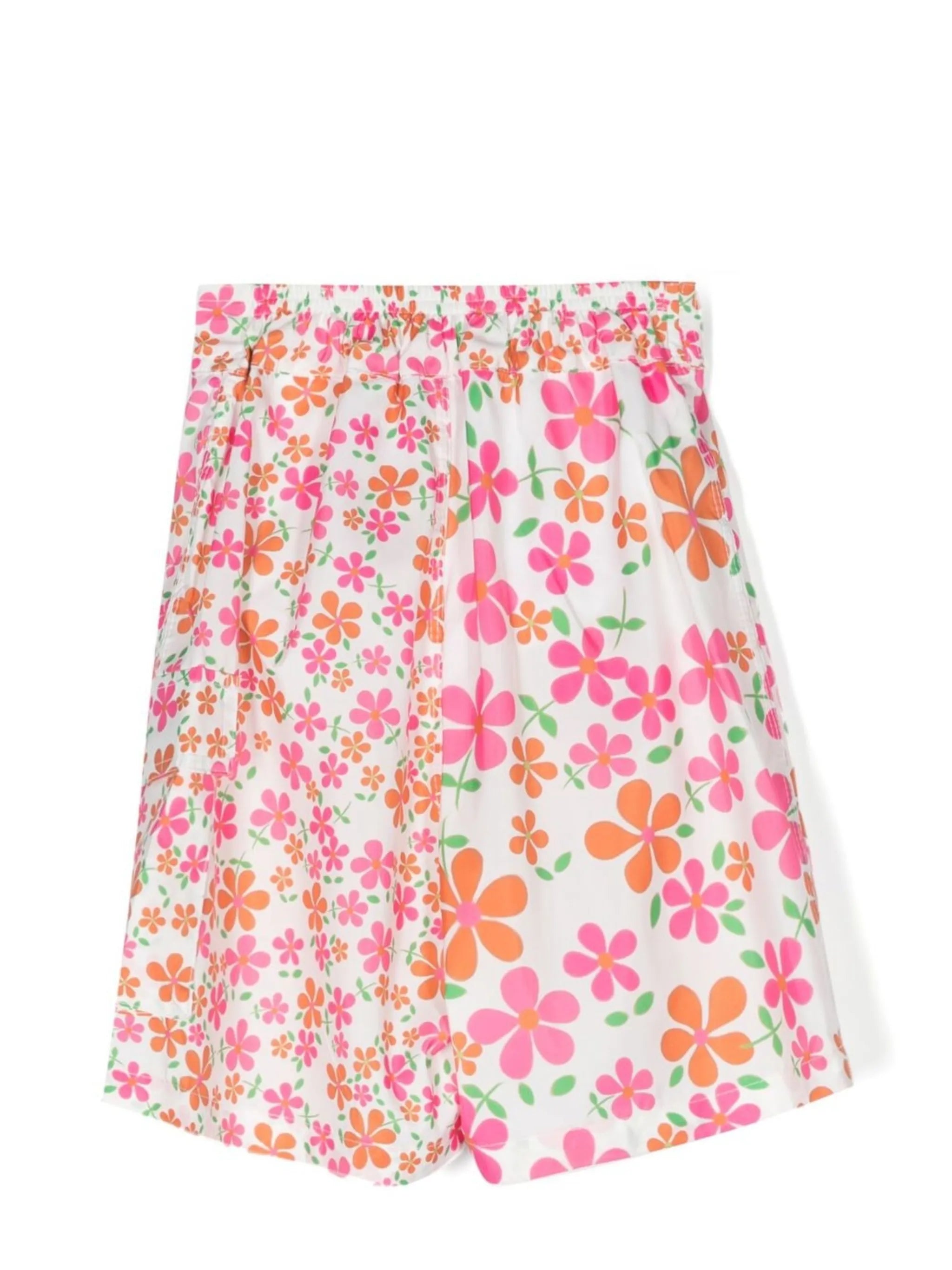 floral-print swimming shorts