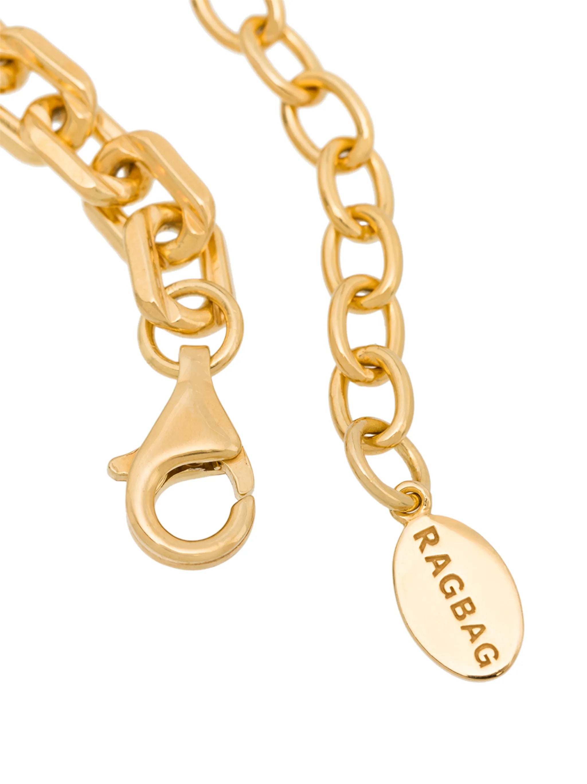 gold-plated chain-link bracelet