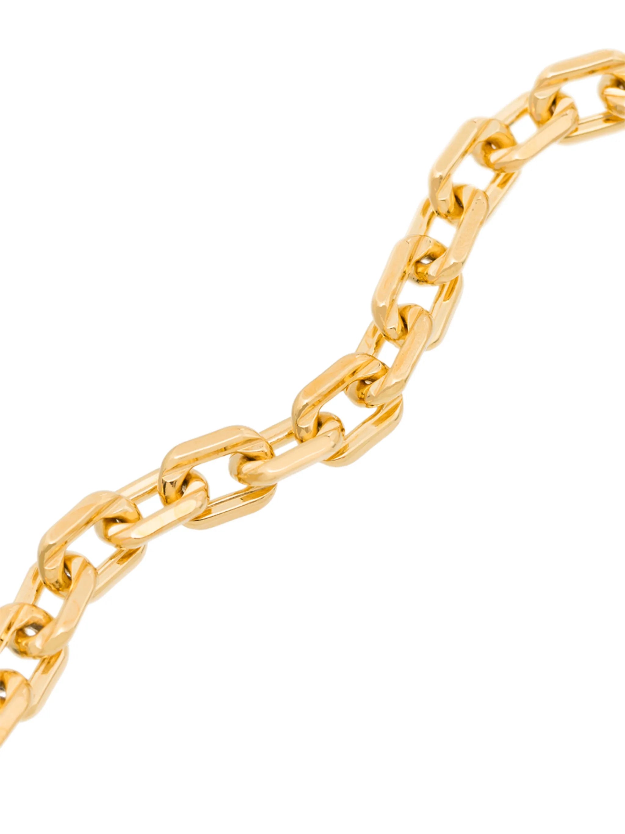 gold-plated chain-link bracelet