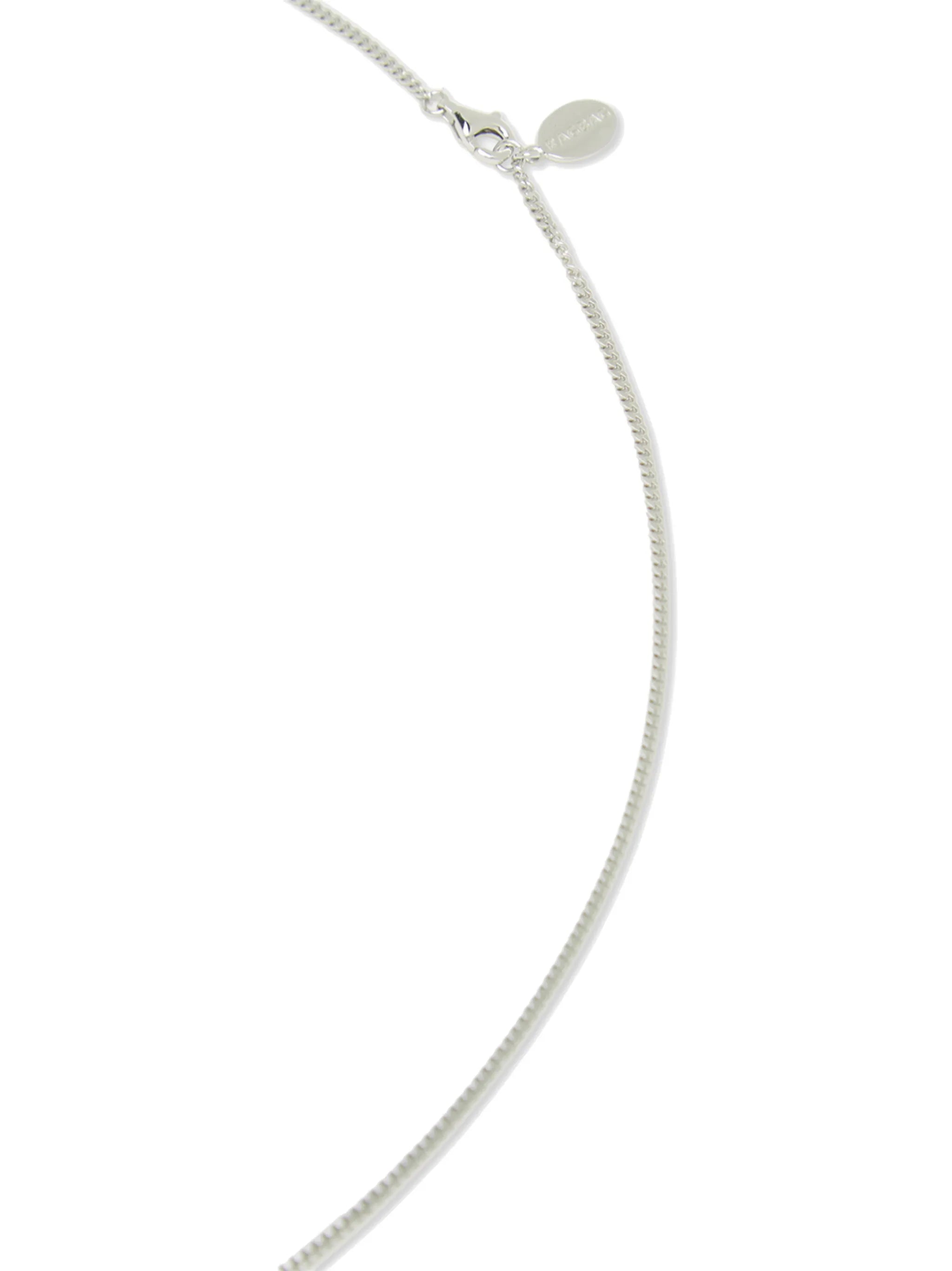sterling-silver box-chain necklace
