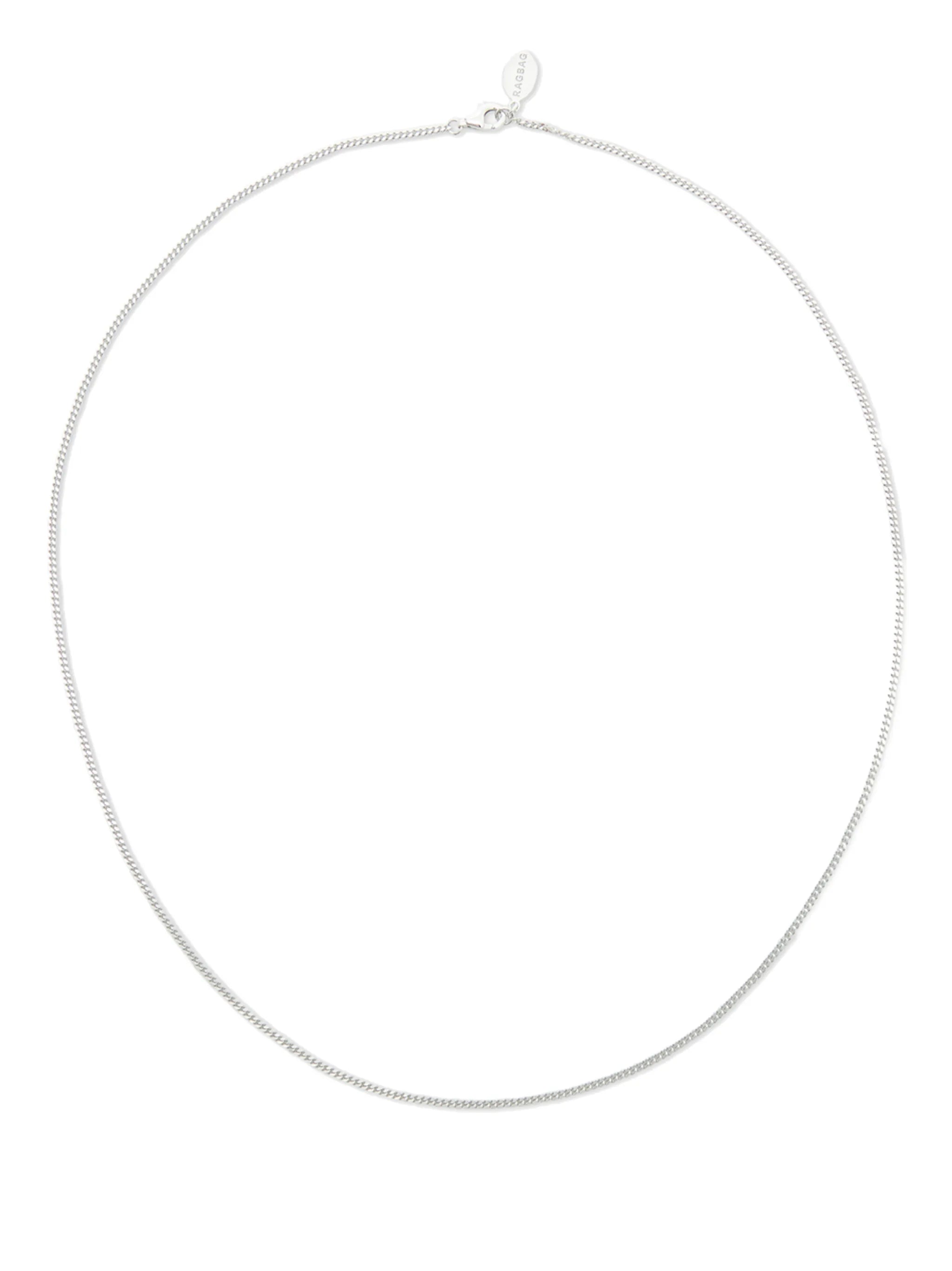 sterling-silver box-chain necklace