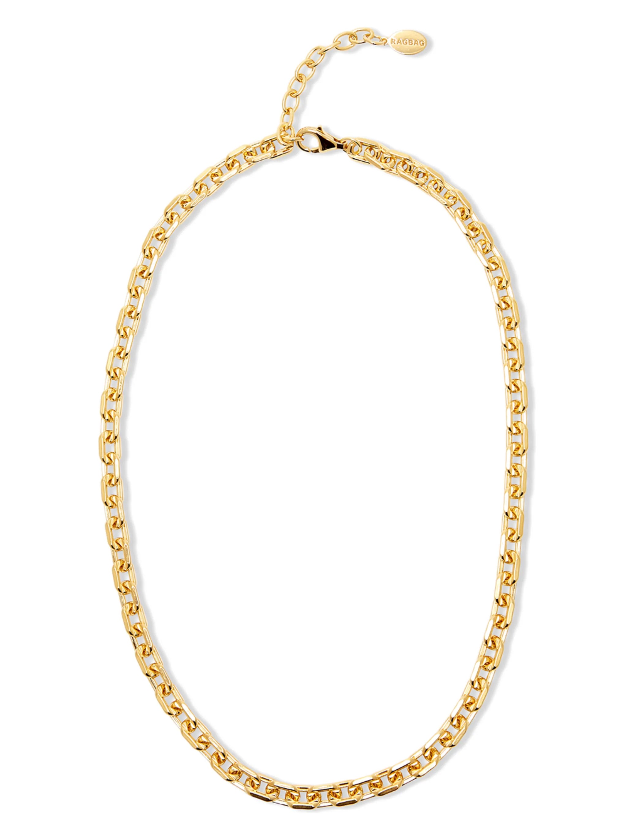gold-plated cable-link chain
