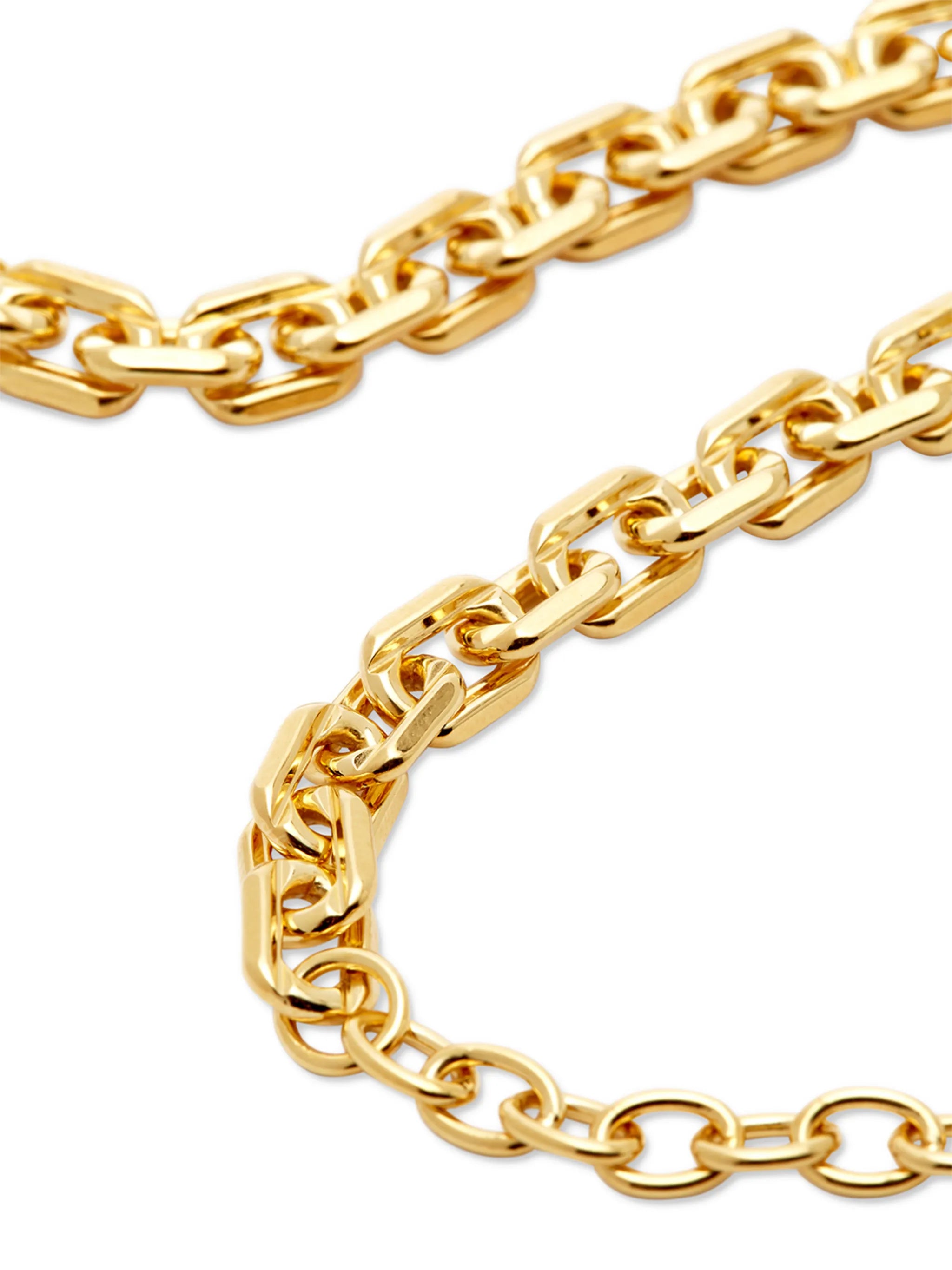 gold-plated cable-link chain