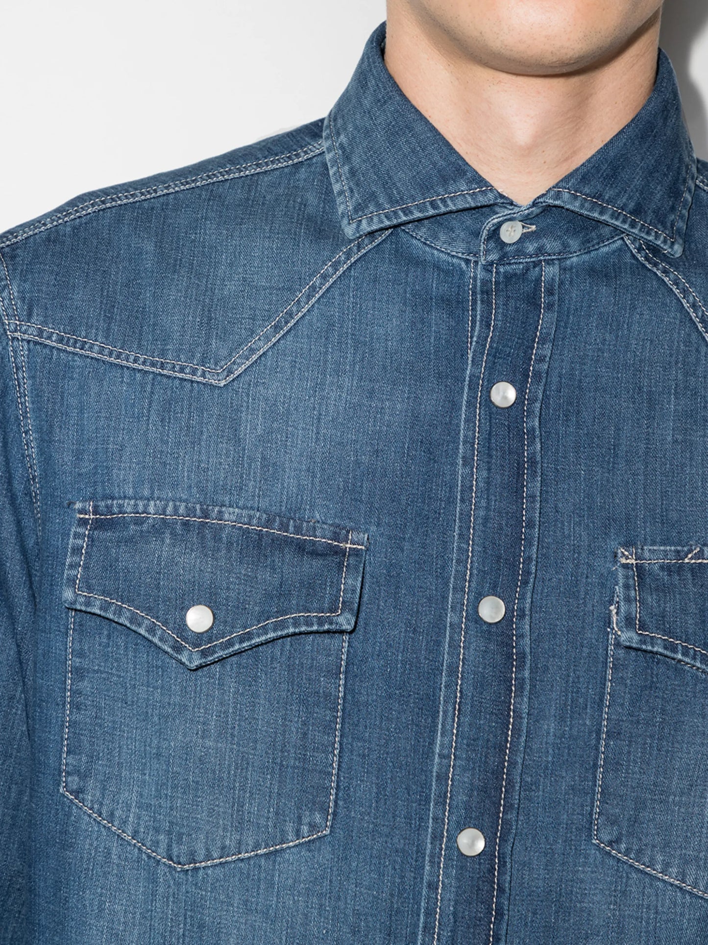 long-sleeve denim jacket