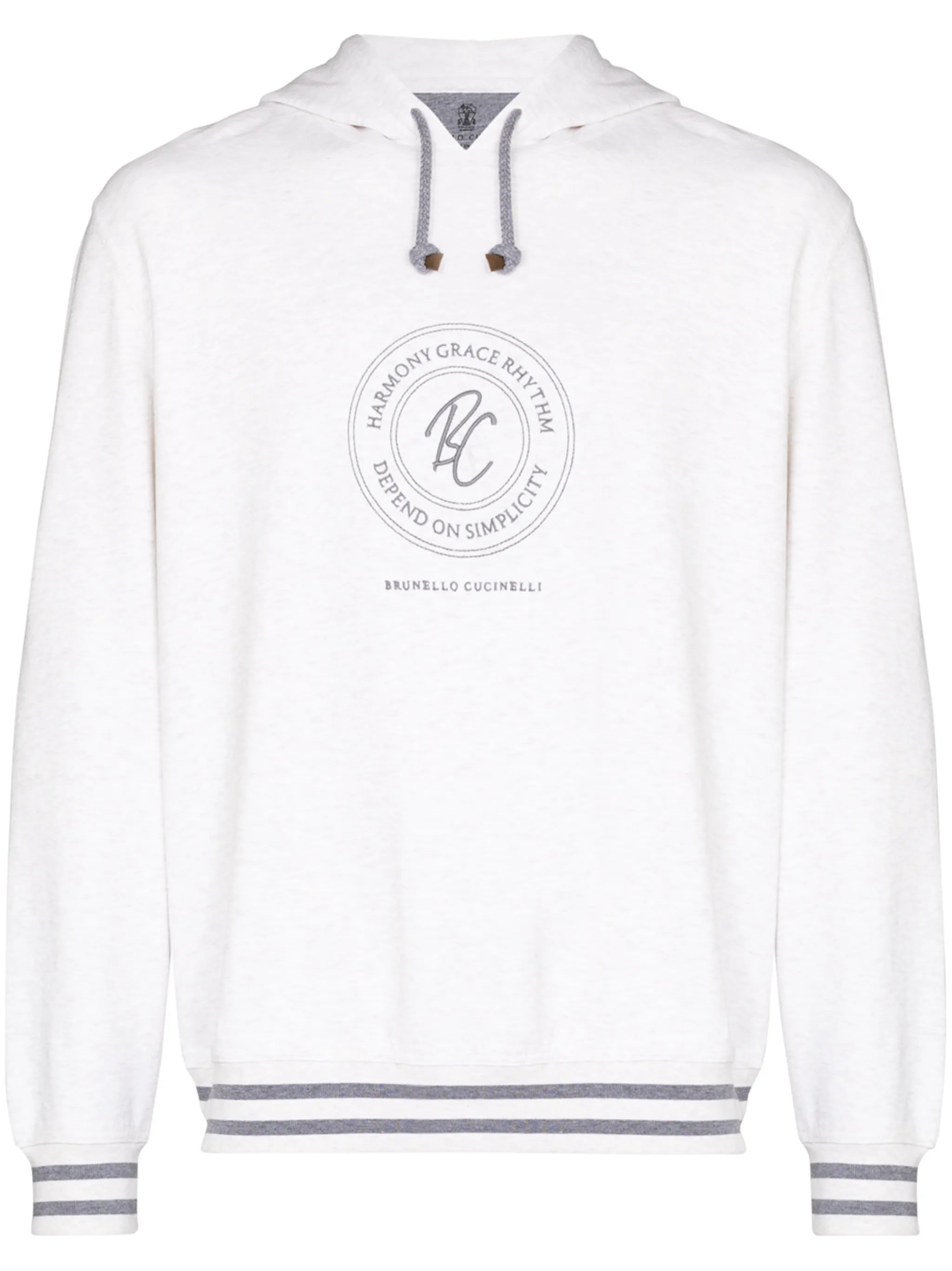 logo-embroidered hoodie