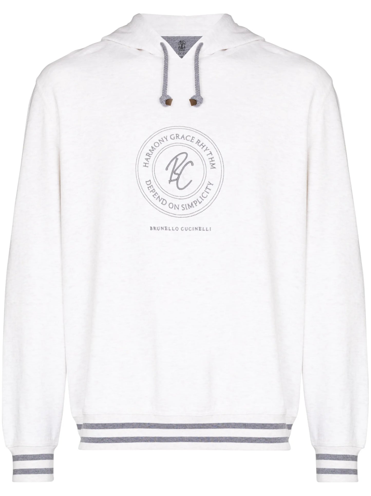 logo-embroidered hoodie